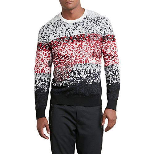 Kenneth Cole.Colorblocked Pixel Camo-Print Sweater