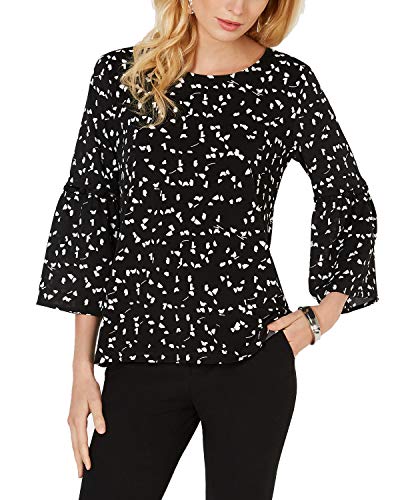 Printed Bell-Sleeve Premium Top