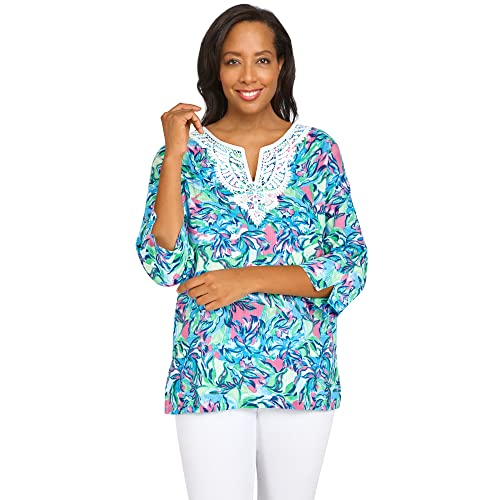 Abstract Floral Woven W