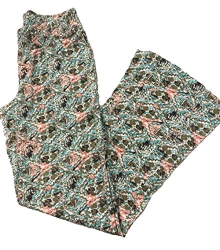 Roxy Womens Printed Comfort-Waist Everyday Signature Pants (Raw Diamond Combo Oil Green, L)