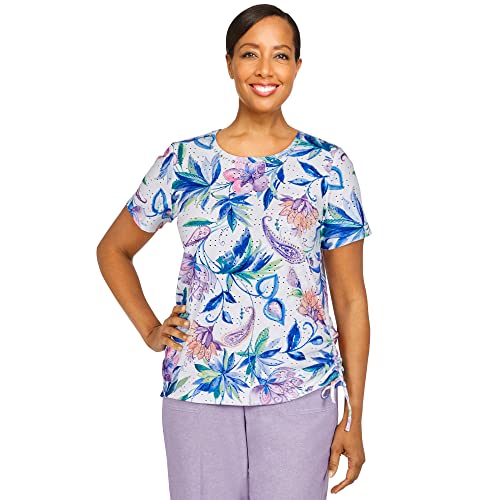 Alfred Dunner Women's Petite Jacobean Floral