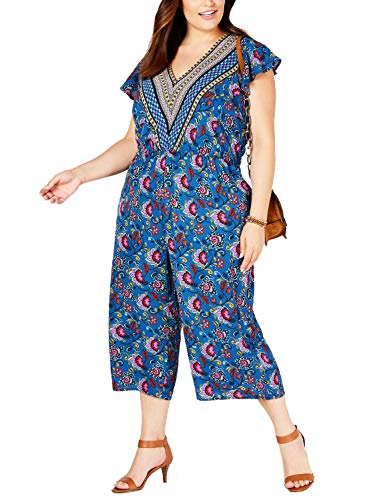Modern Plus Size Cropped Jumpsuit
