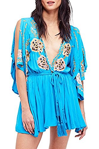 Free People Cora Embroidered Minidress