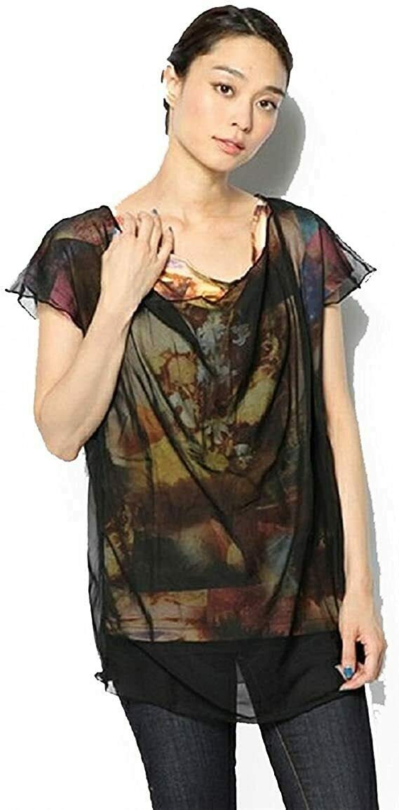 Diesel Womens T-Mola T-Modern Shirt Short Sleeveless Black