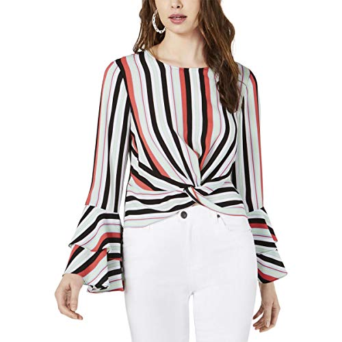 Striped Flared-Sleeve Premium Top