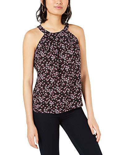 Floral-Printed Halter Premium Top