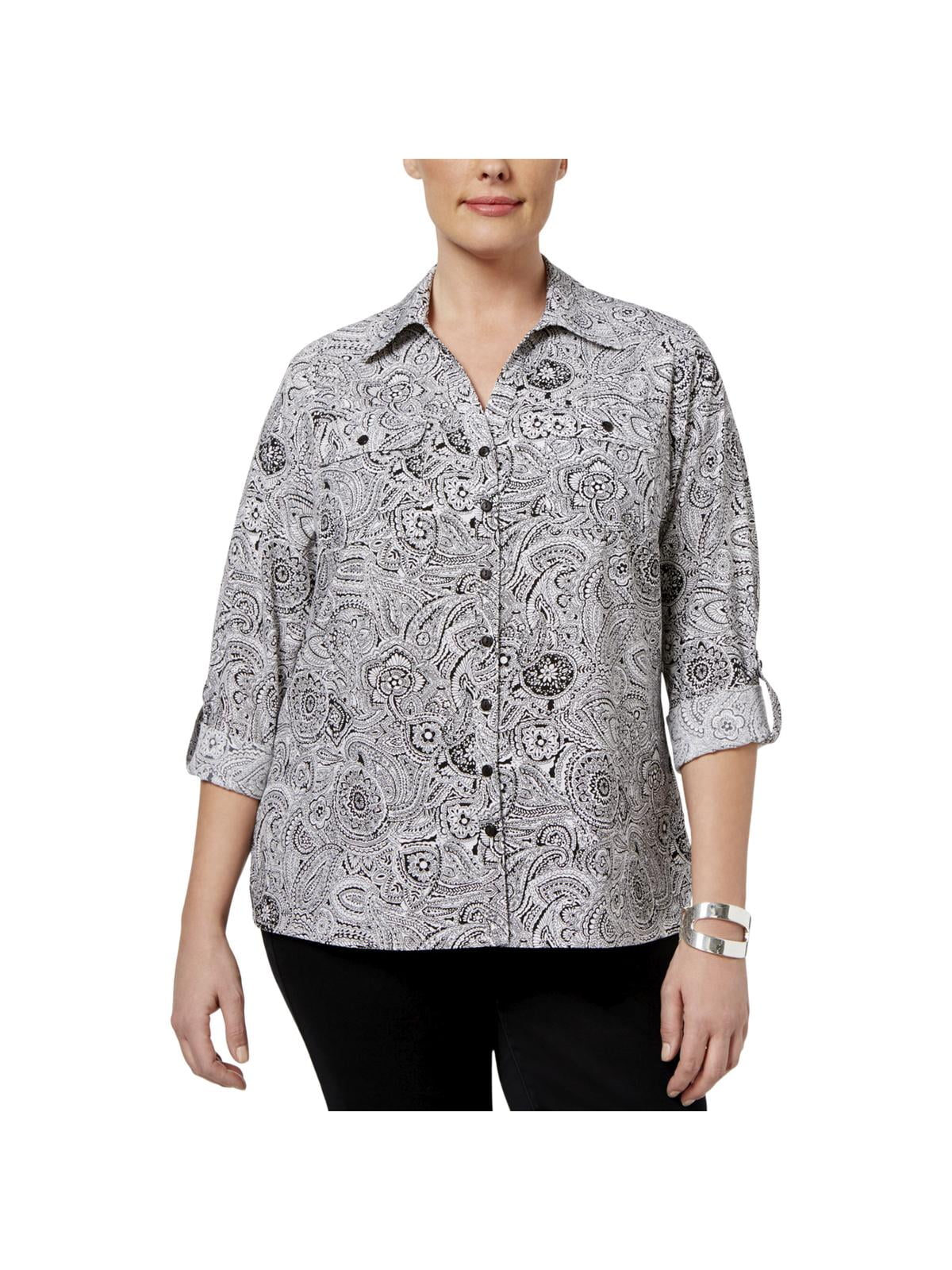 Plus Size Utility Signature Blouse