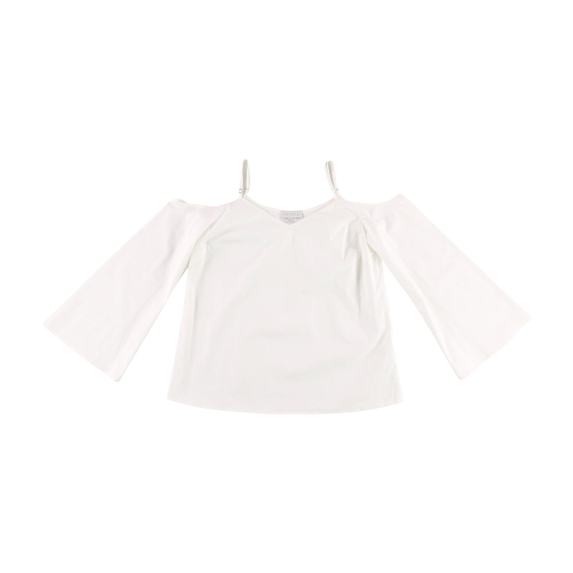 1.State Womens Cold Shoulder Knit Signature Blouse