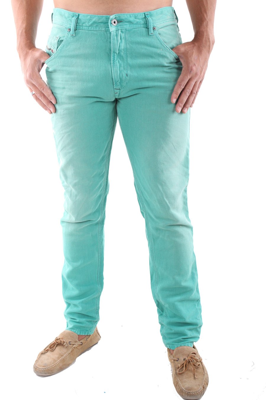 Diesel Men's Krayver Regular Slim-Cut Carrot Premium Jeans 0818V