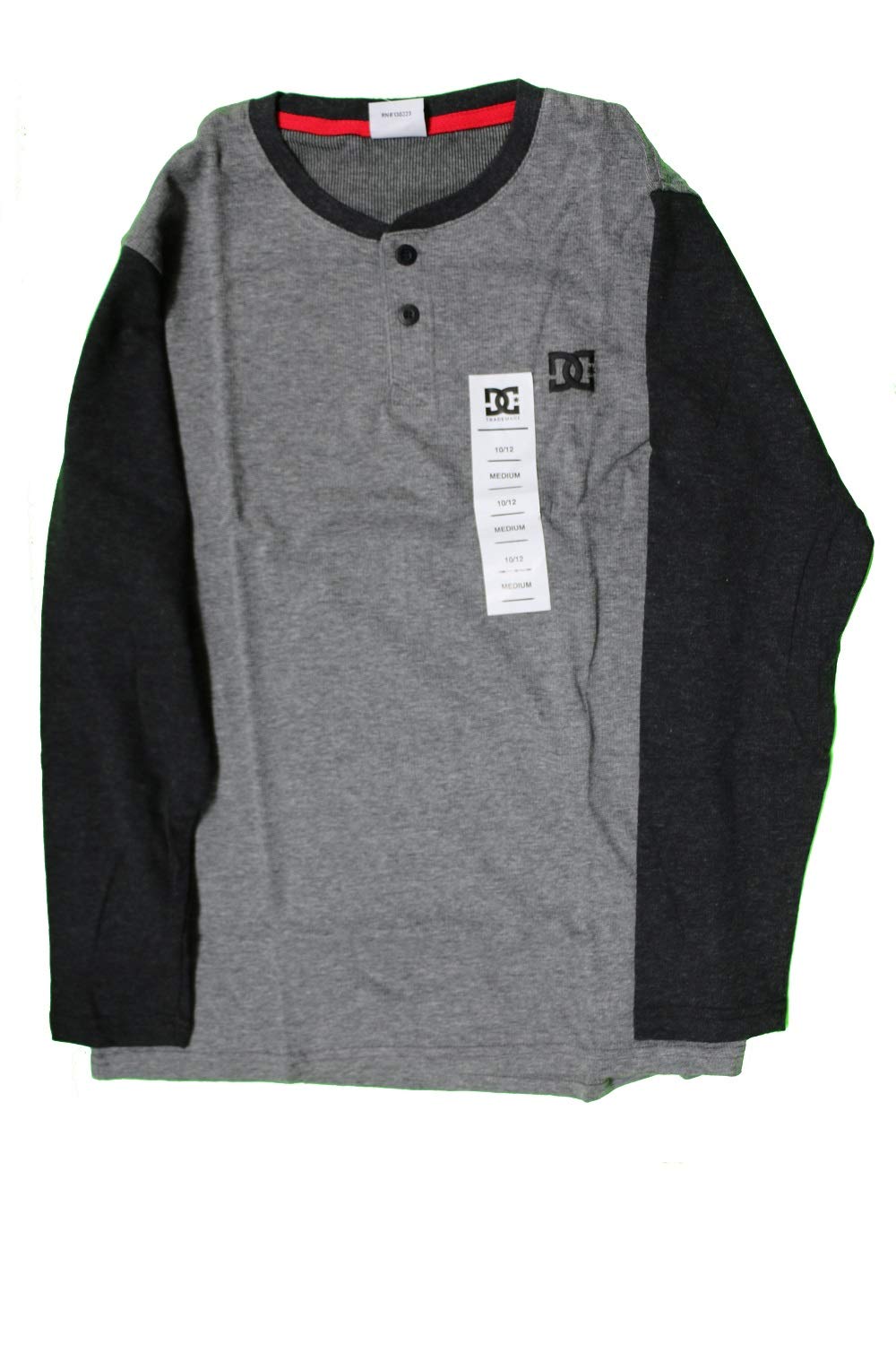 Dc Boy'S Grey Black Modern Shirt
