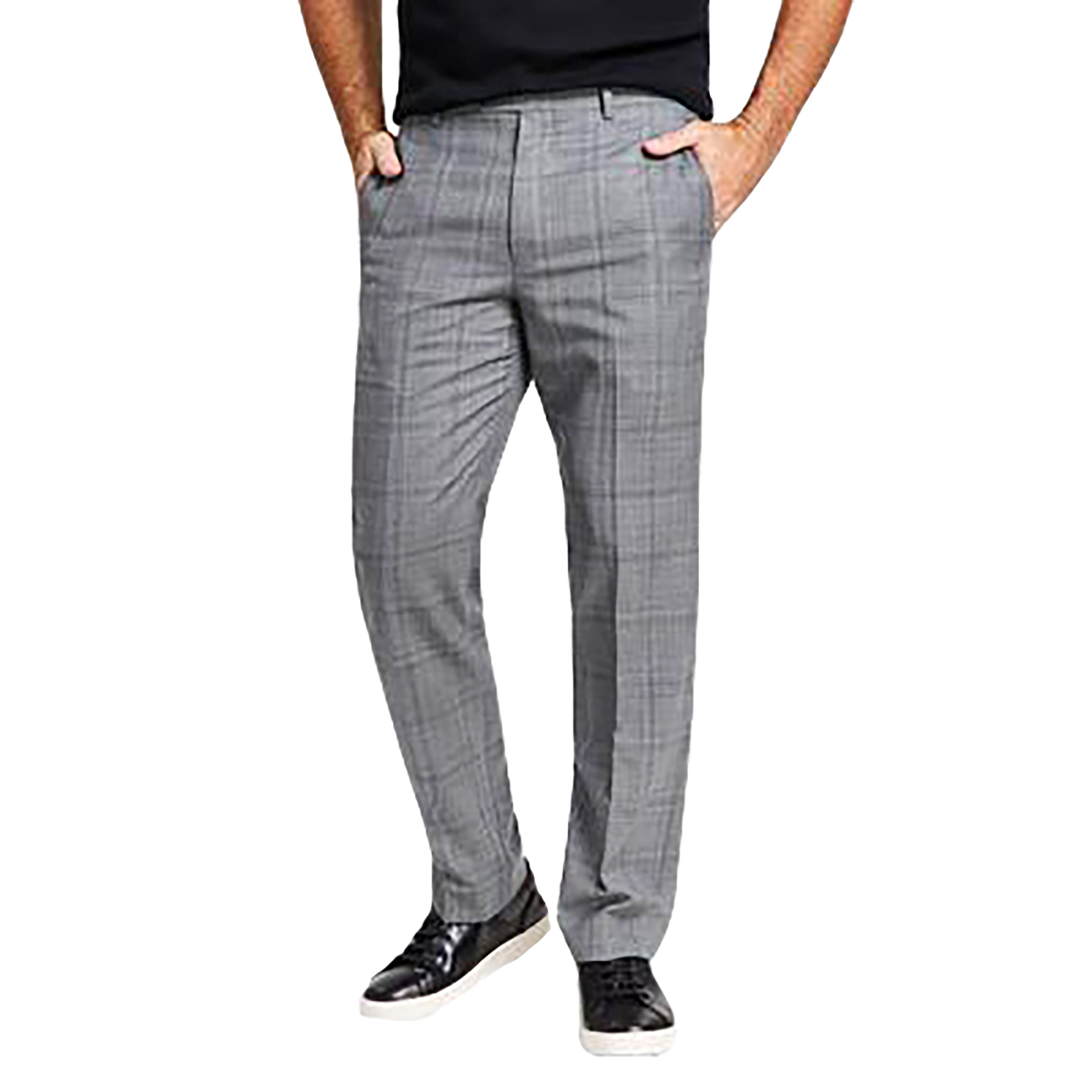 Men's UltraFlex Timeless-Fit Wool Suit Signature Pants
