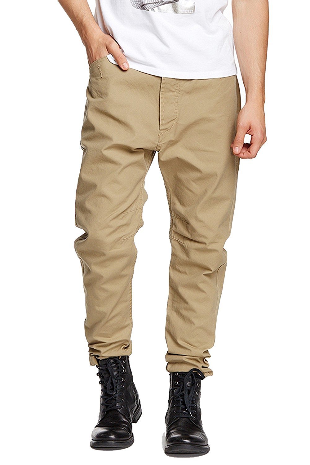 Diesel Men's Akyss Trouser Yellow Premium Jeans