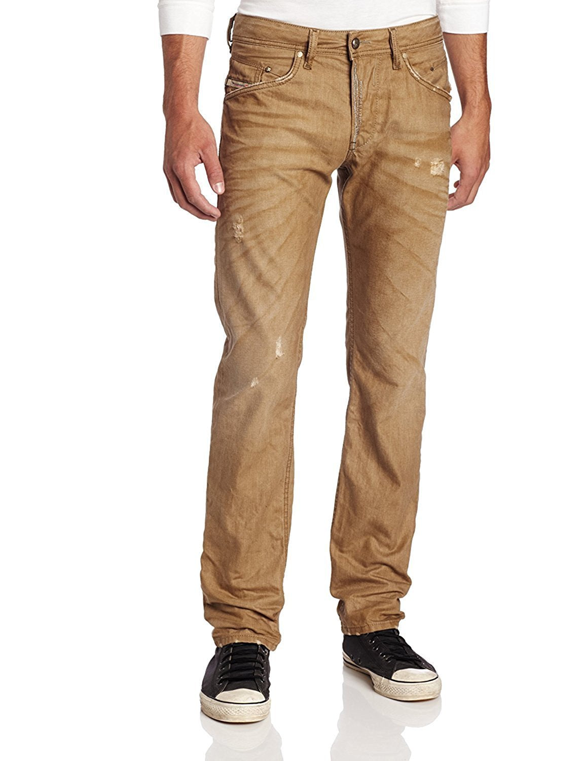 Diesel Men's Regular Slim-Cut-Tapered Belther Trousers Jean 0816B