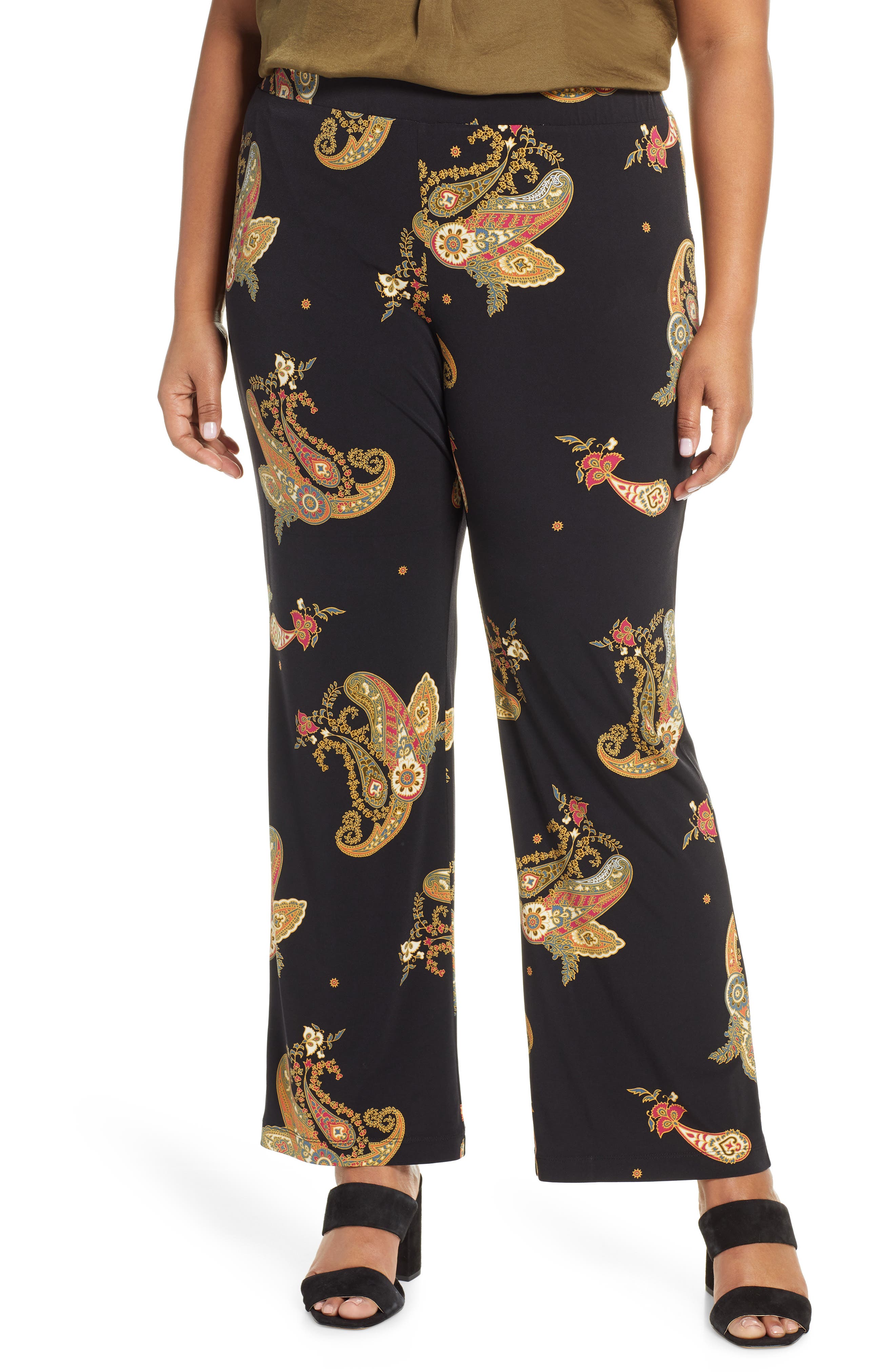 Vince Camuto Paisley Spice Knit Signature Pants