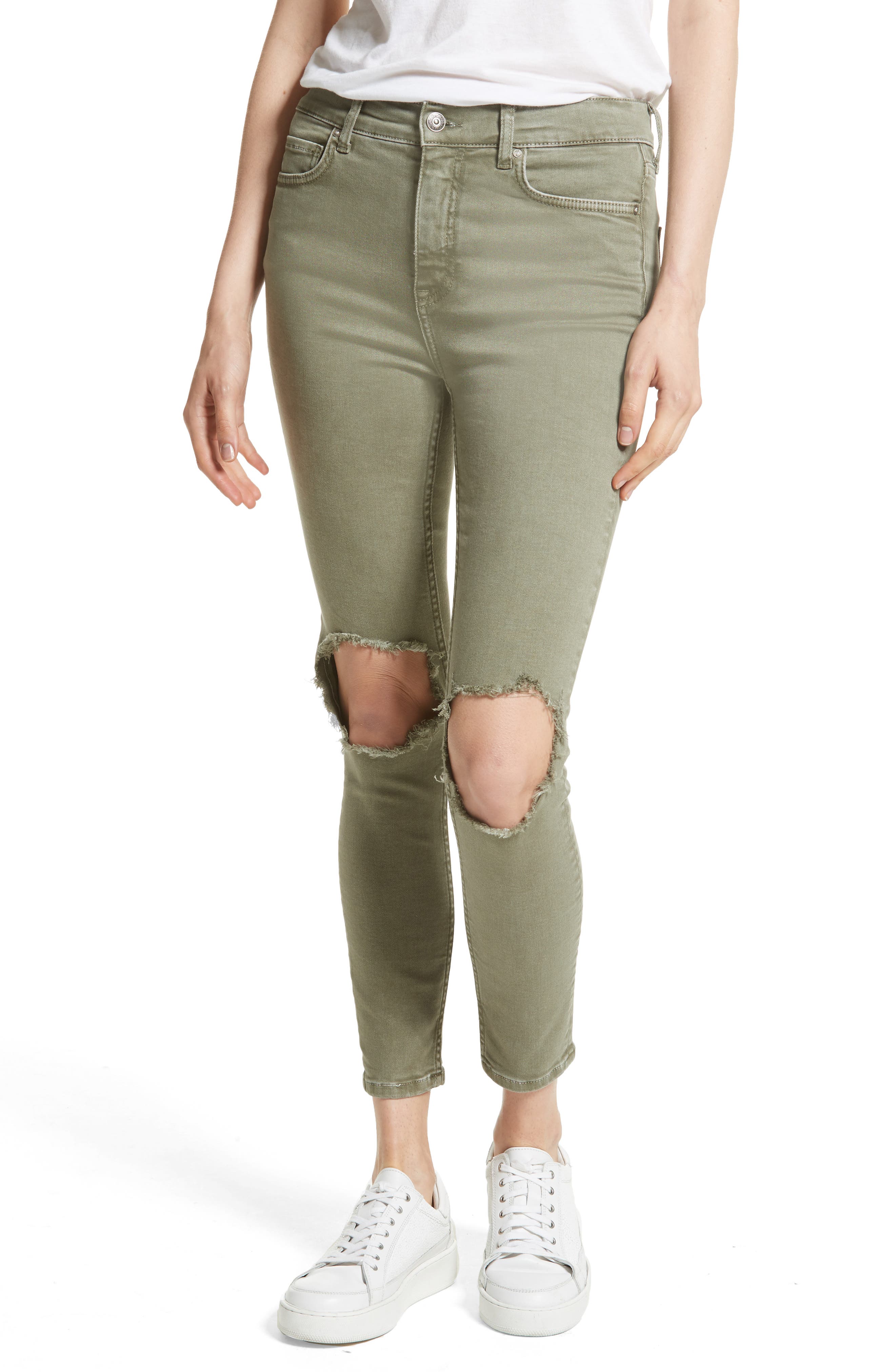Free People Busted Knee Skinny-Fit Premium Jeans