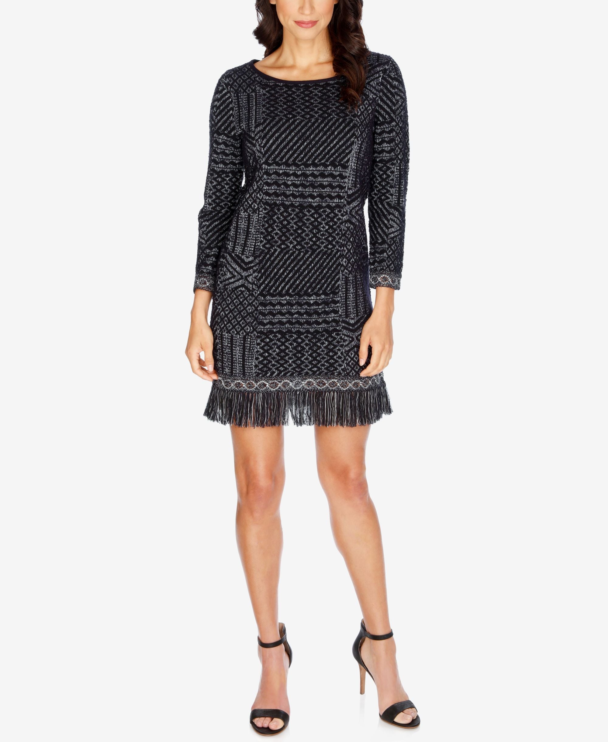 Lucky Brand Fringe Sweater Dress