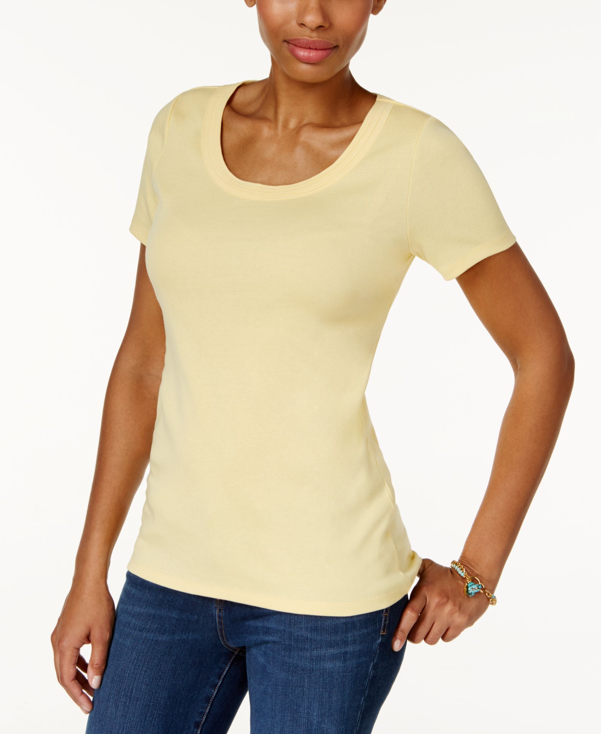 Charter Club Cotton Scoop Neck T-Modern Shirt