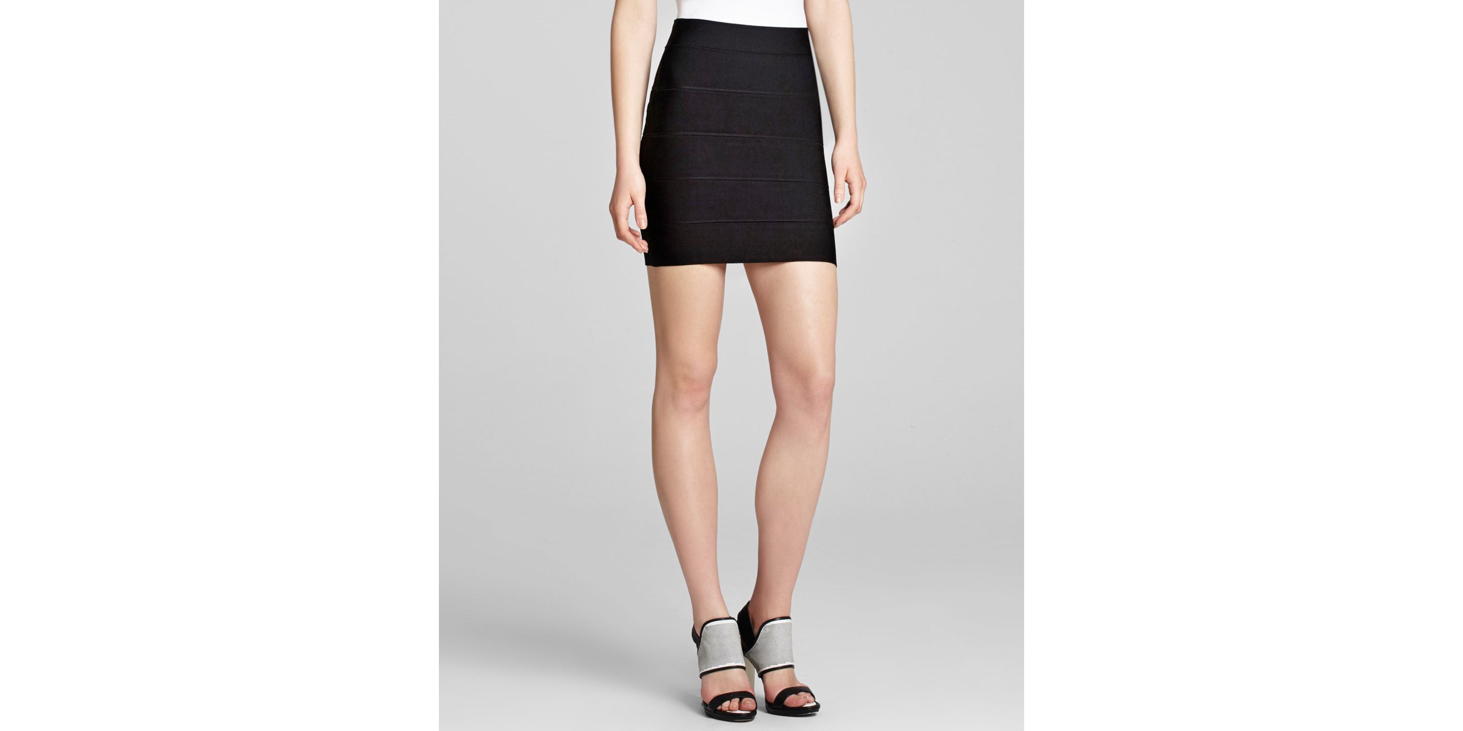 BCBGMAXAZRIA Womens Simone Bandage Modern Skirt