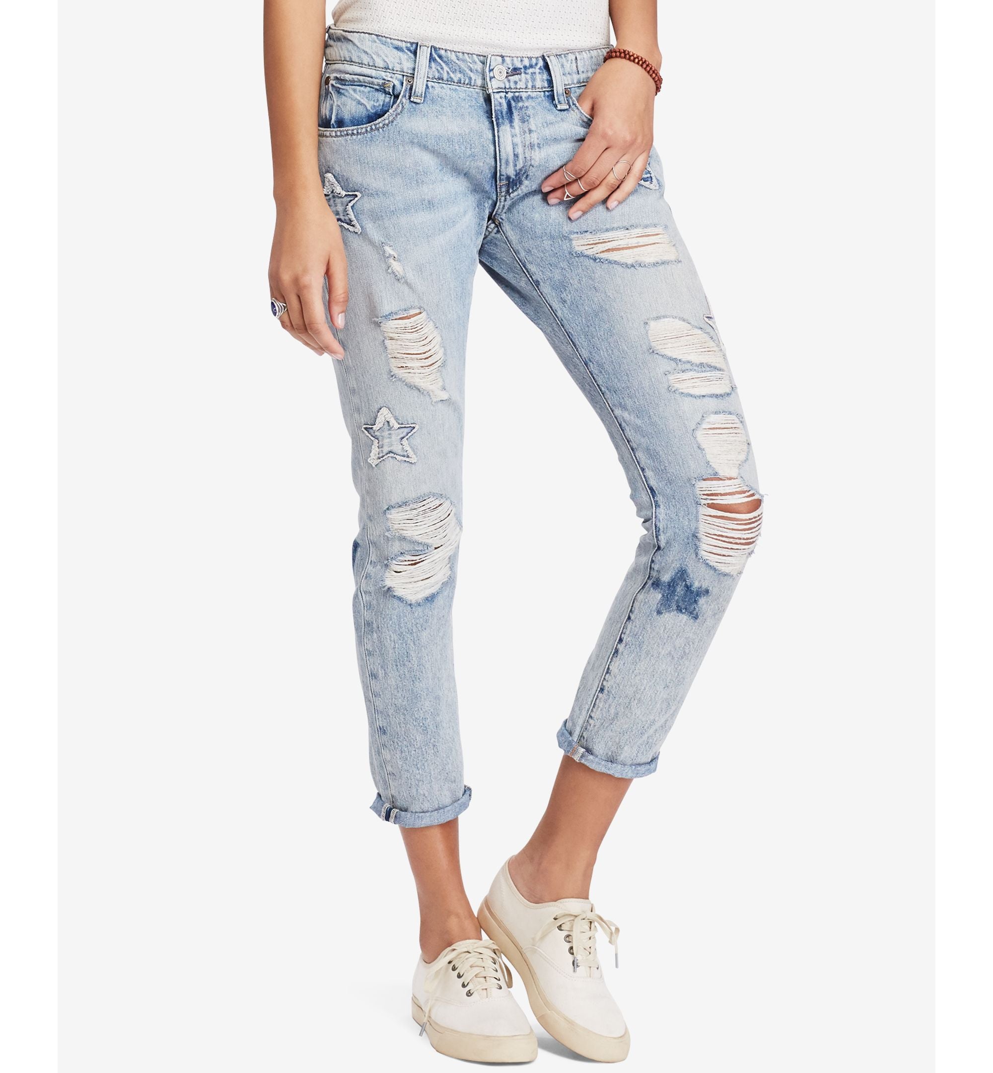 Ralph Lauren Denim & Supply D & S Grove Skinny-Fit Boyfriend Blue 30