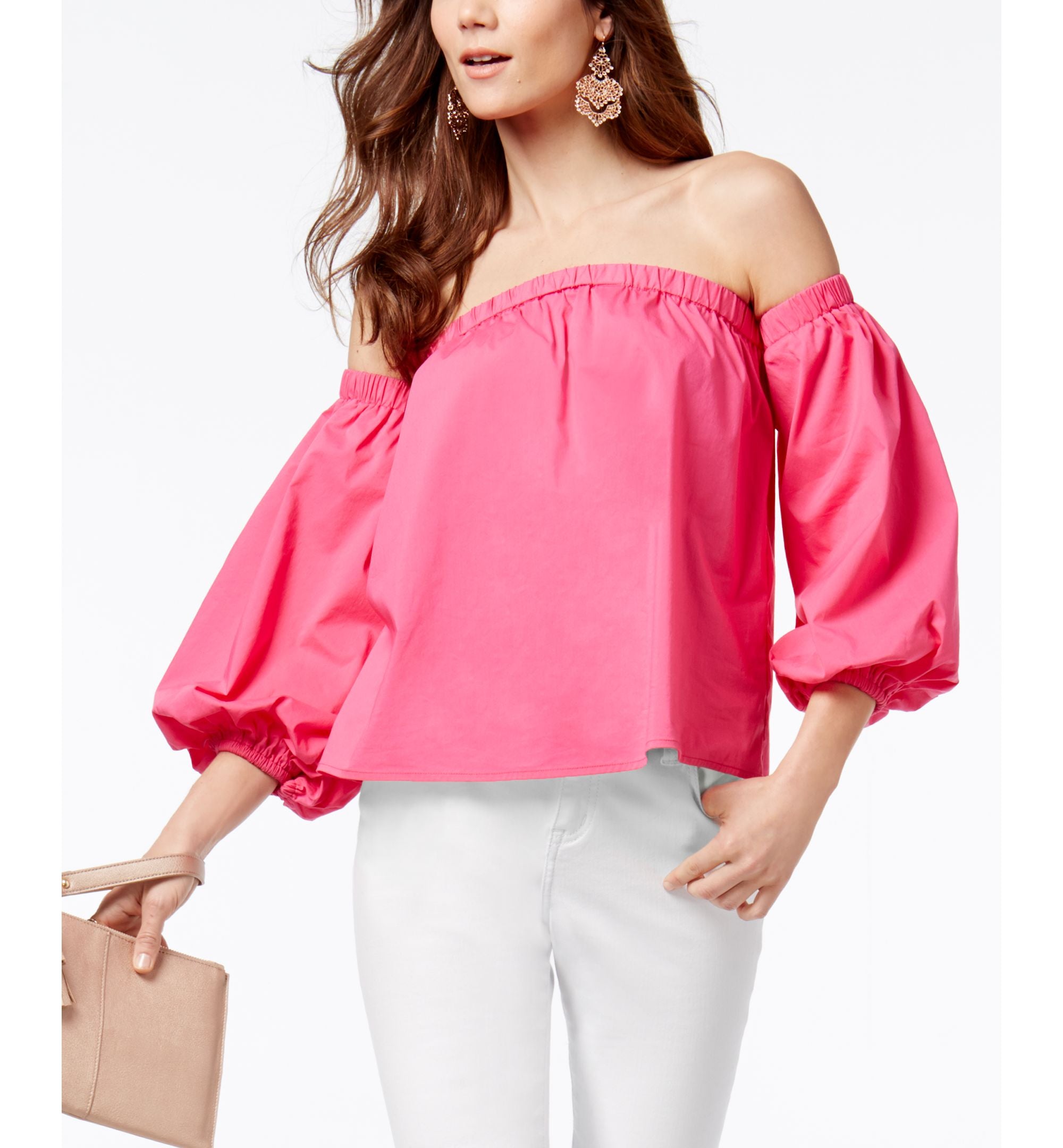 INC International Concepts Off The Shoulder Premium Top