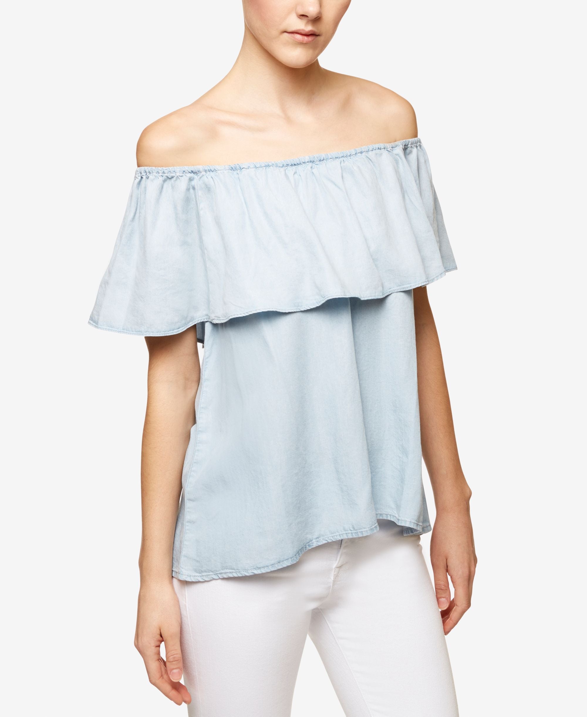 Sanctuary Misha Off The Shoulder Flounce Premium Top