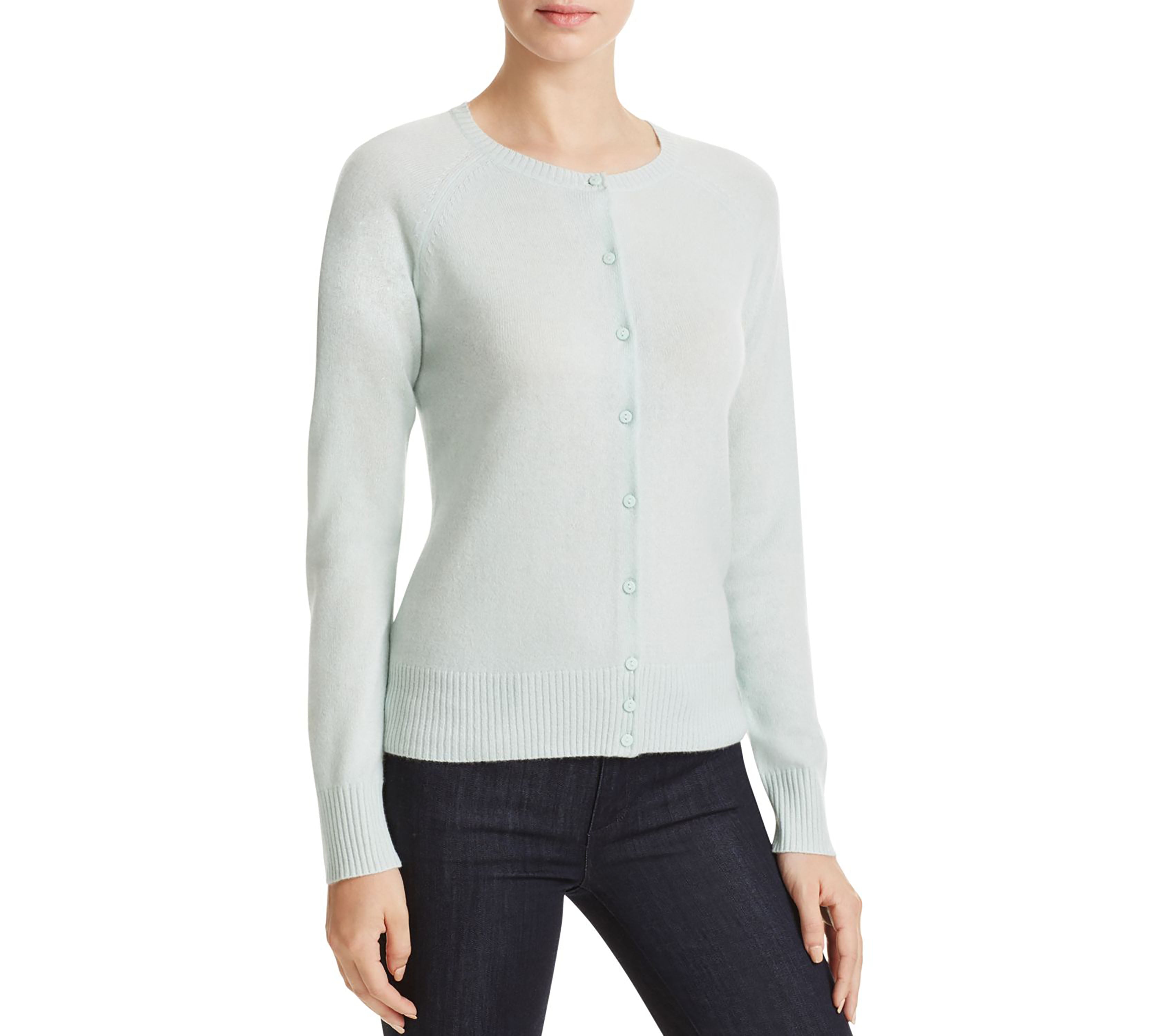 AQUA Cashmere Cashmere Essential Cardigan
