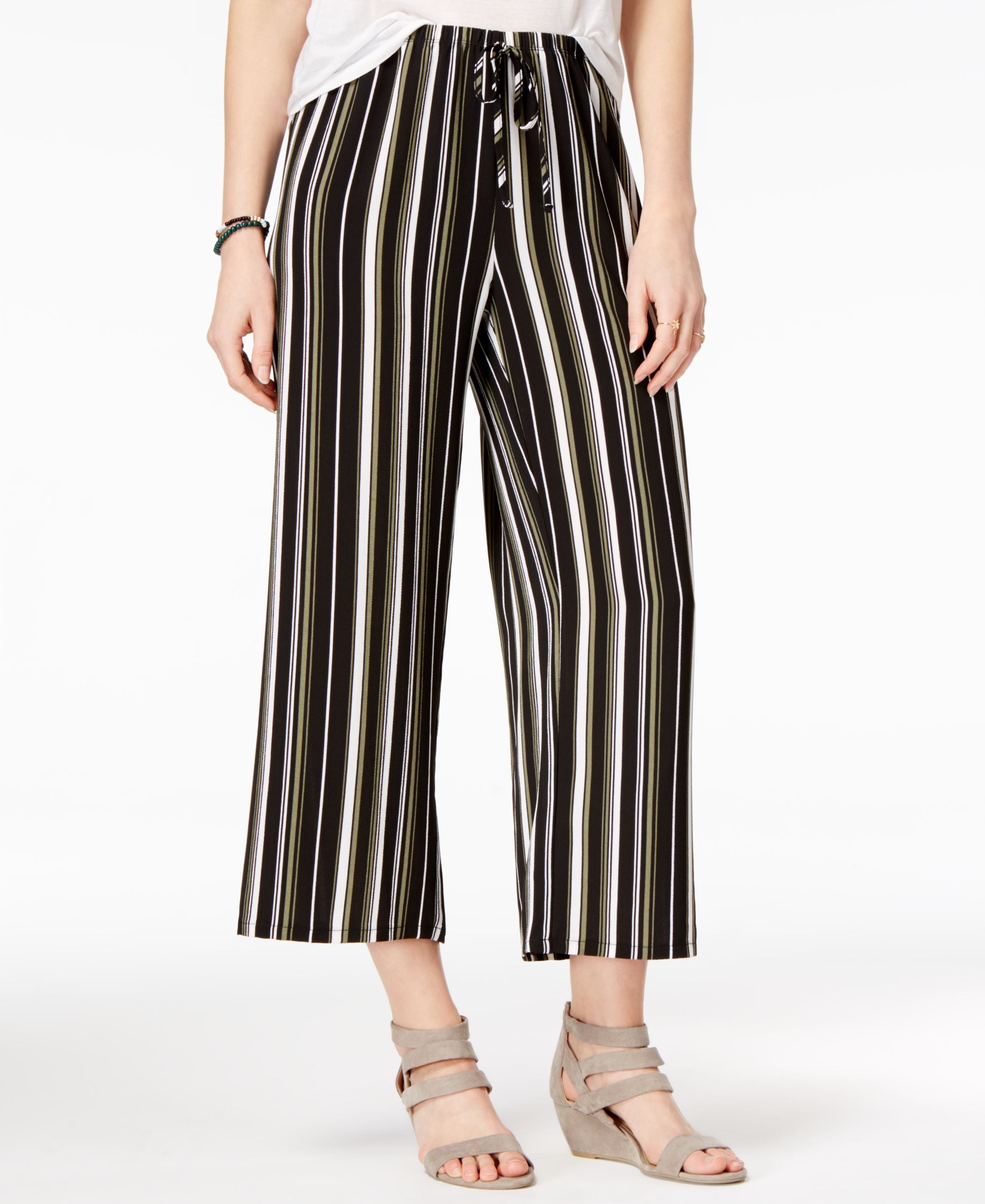 Ultra Flirt Juniors Cropped Wide-Leg Signature Pants