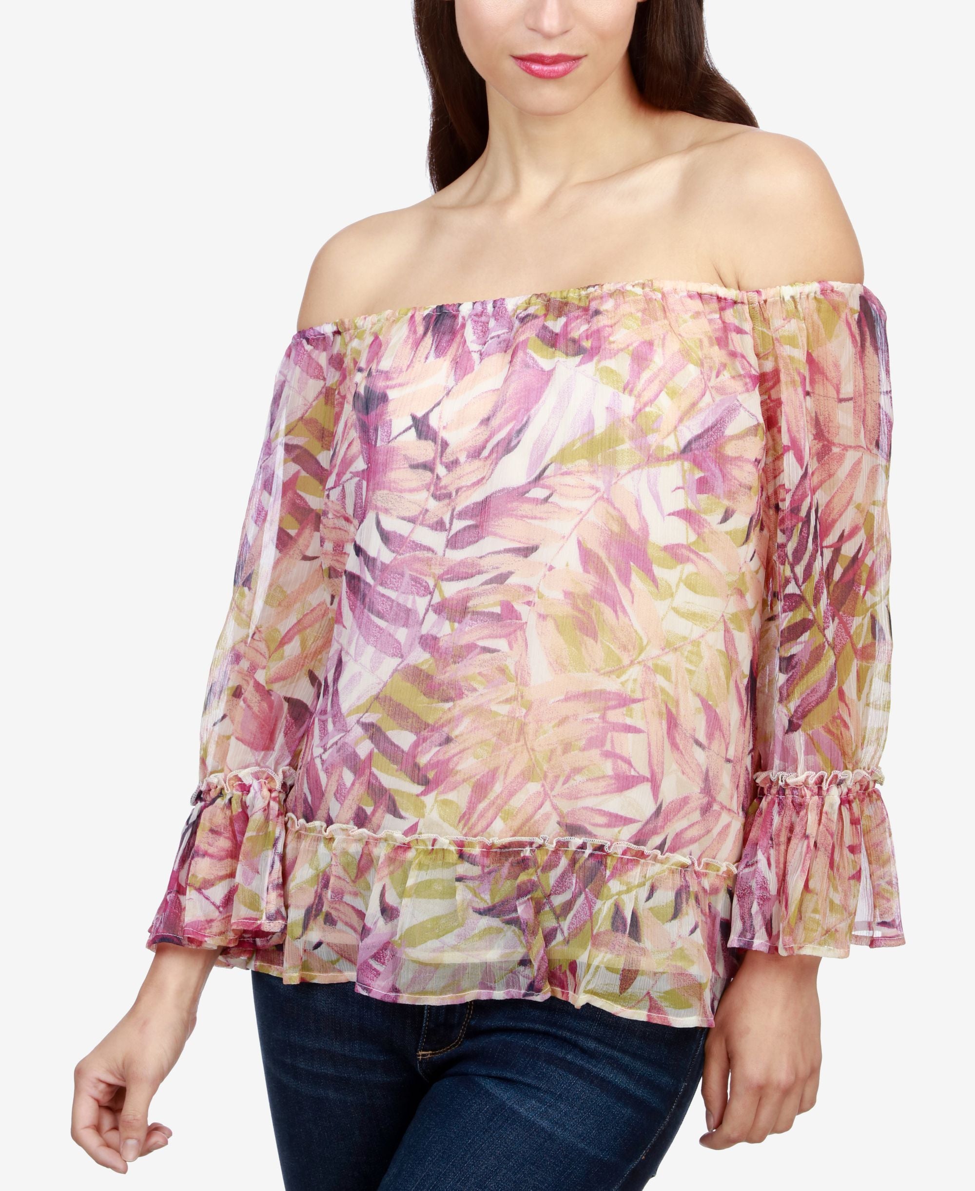 Lucky Brand Off The Shoulder Premium Top
