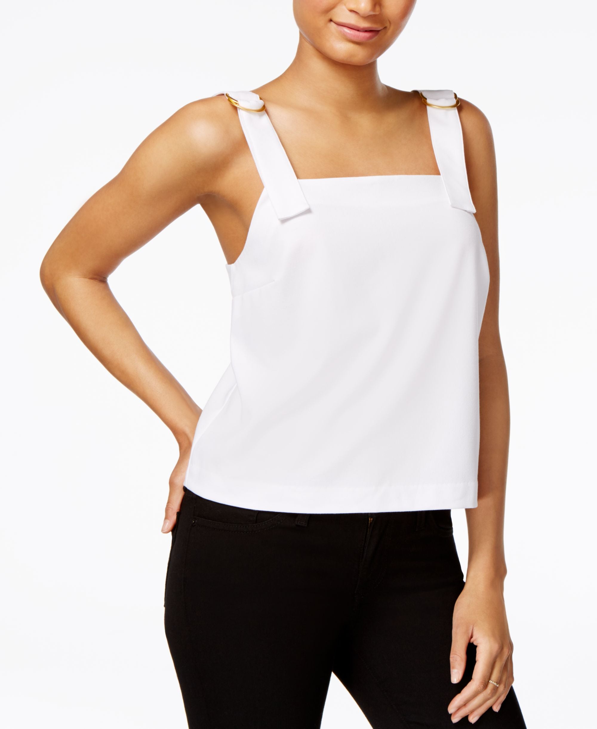 Kensie Buckled Strap Tank Premium Top