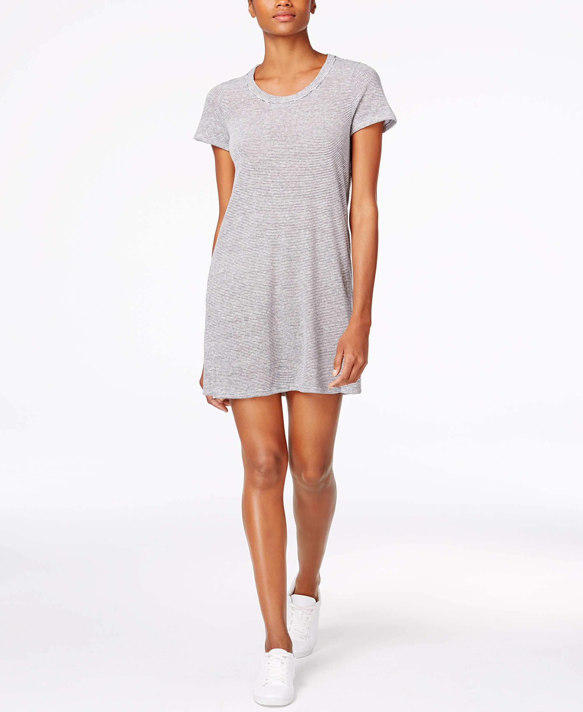 Project Social T Sweet Tea Striped T-Modern Shirt Dress