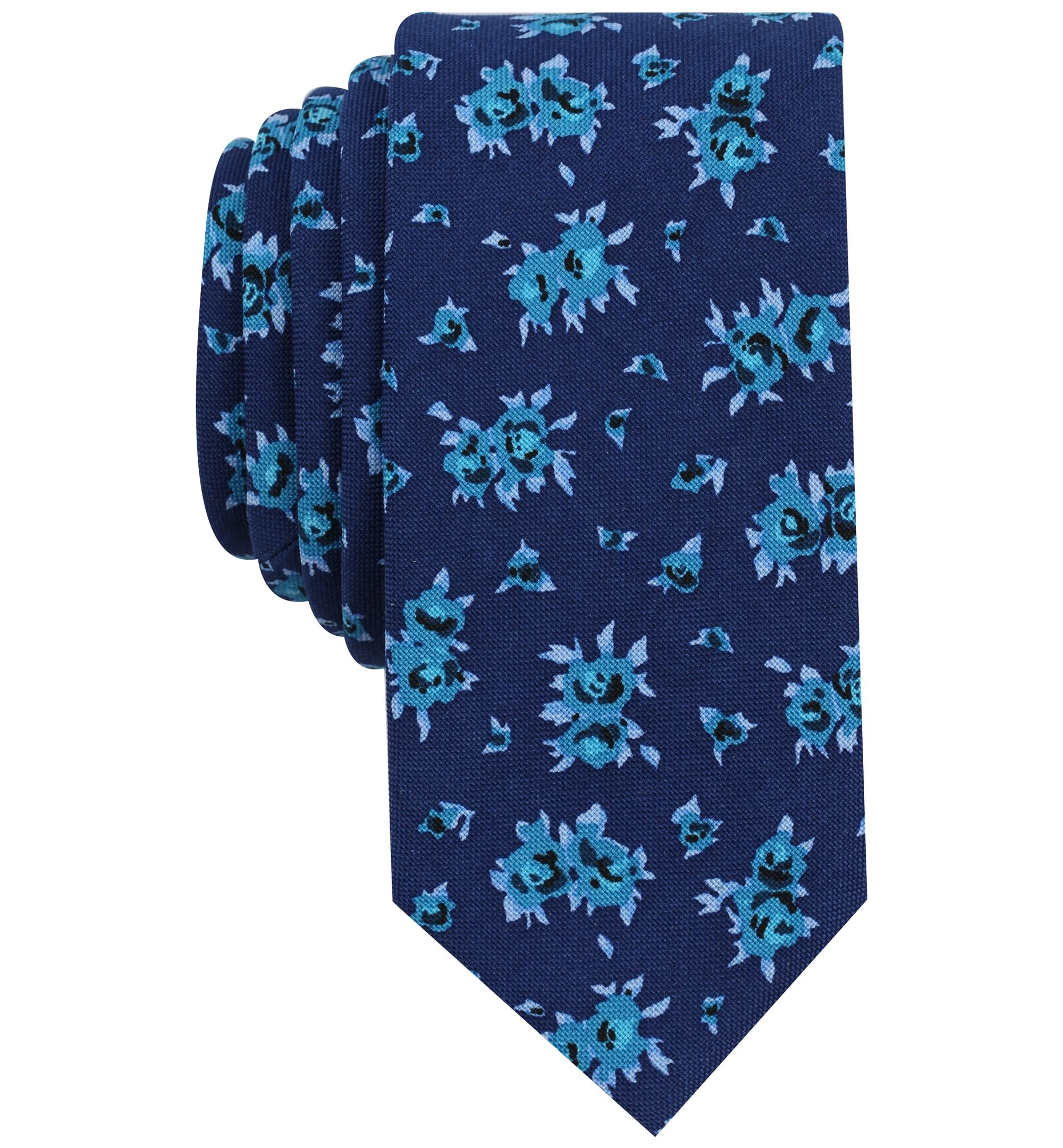 Bar III Mens Cana Floral Skinny-Fit Tie