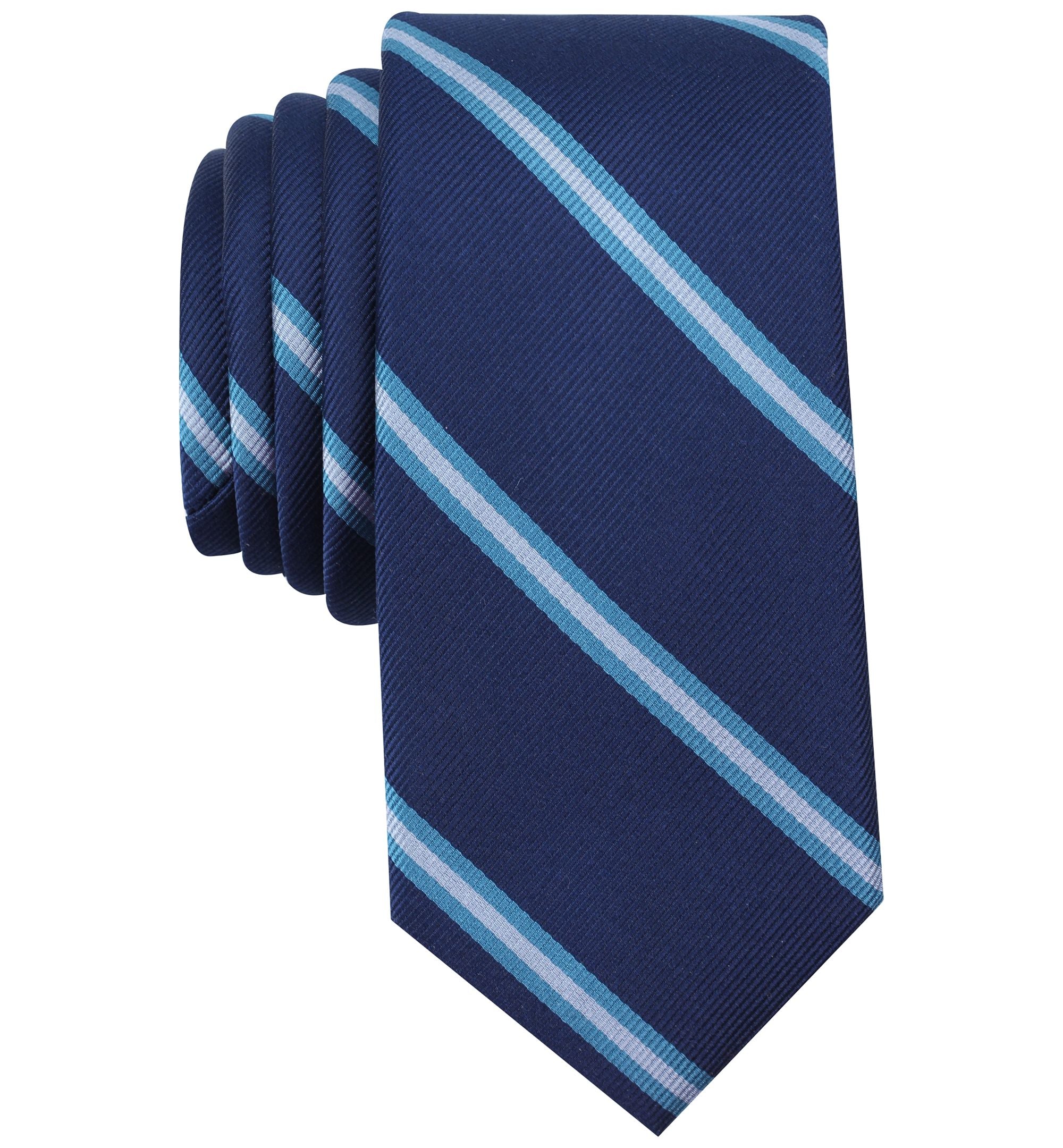 Bar III Mens Hancock Stripe Skinny-Fit Tie