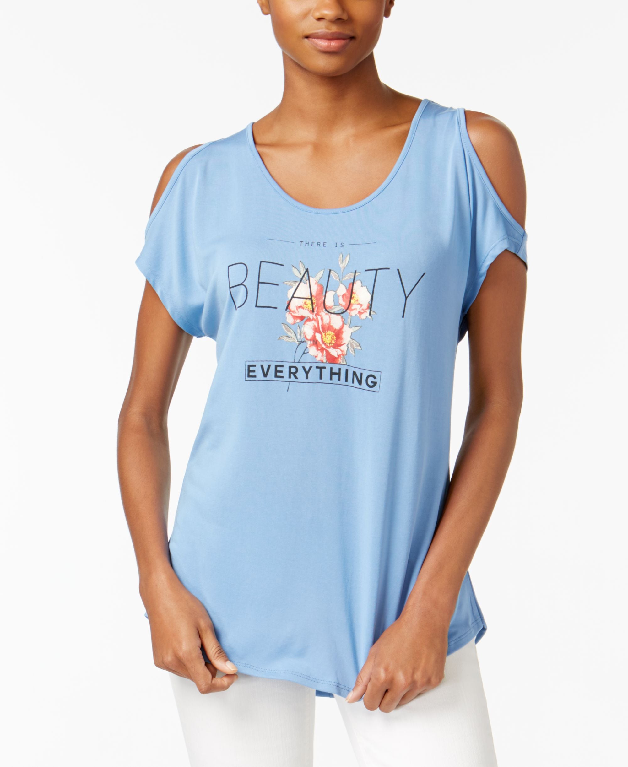 Jamie Layla Cold Shoulder Graphic T-Modern Shirt
