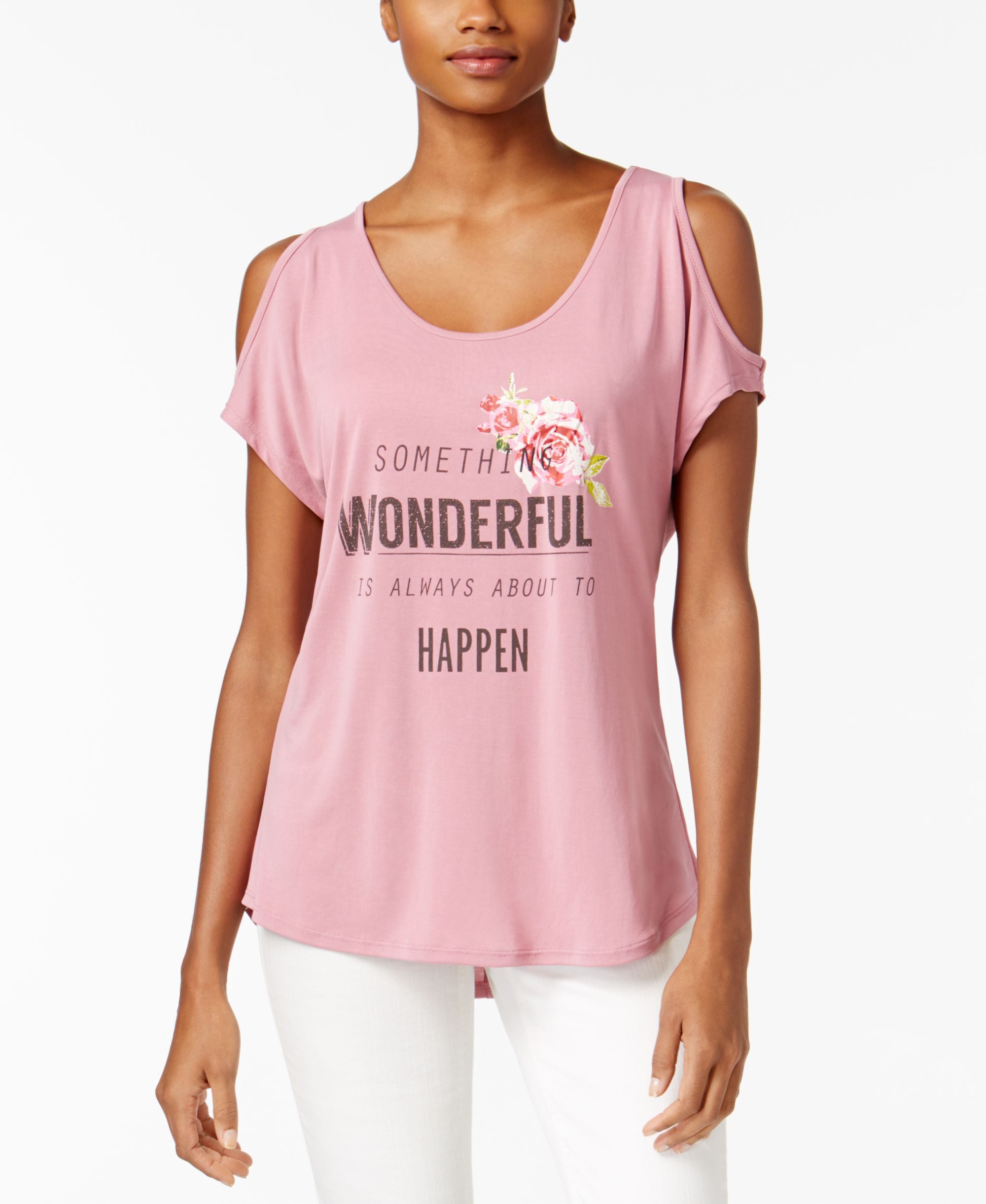 Jamie Layla Cold Shoulder Graphic T-Modern Shirt