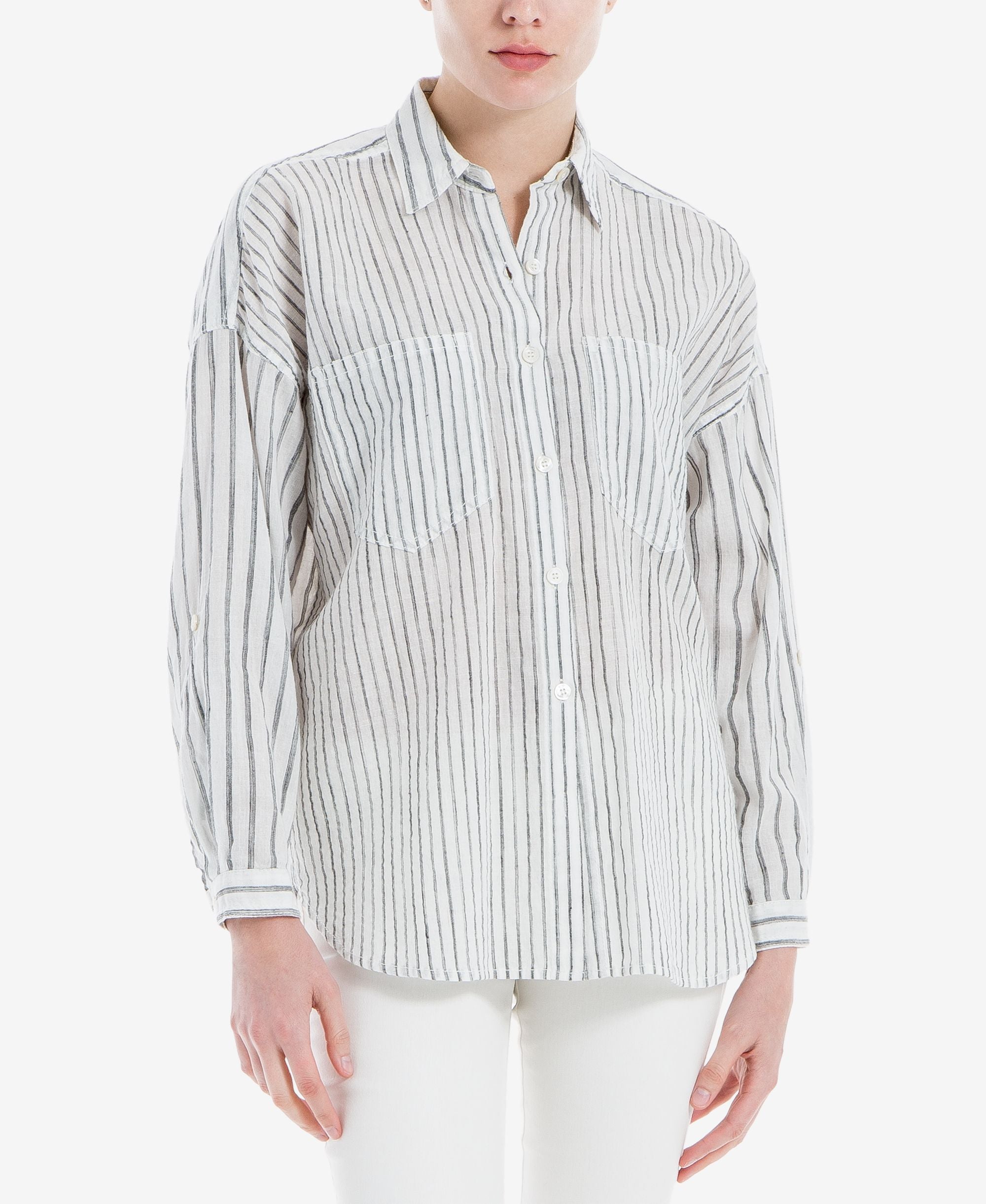 Max Studio London Mixed Stripe Modern Shirt