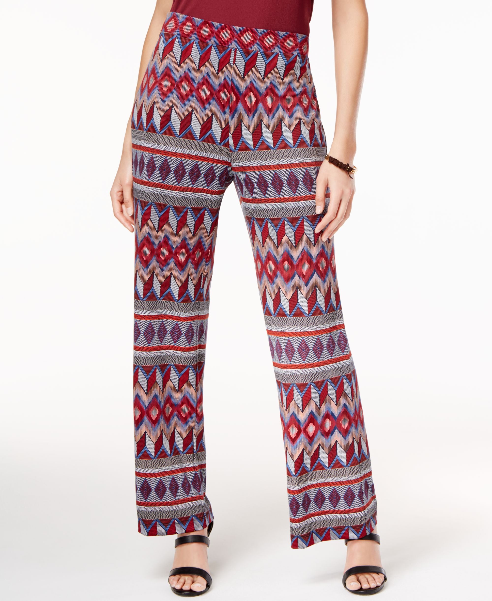 NY Collection Printed Soft Signature Pants