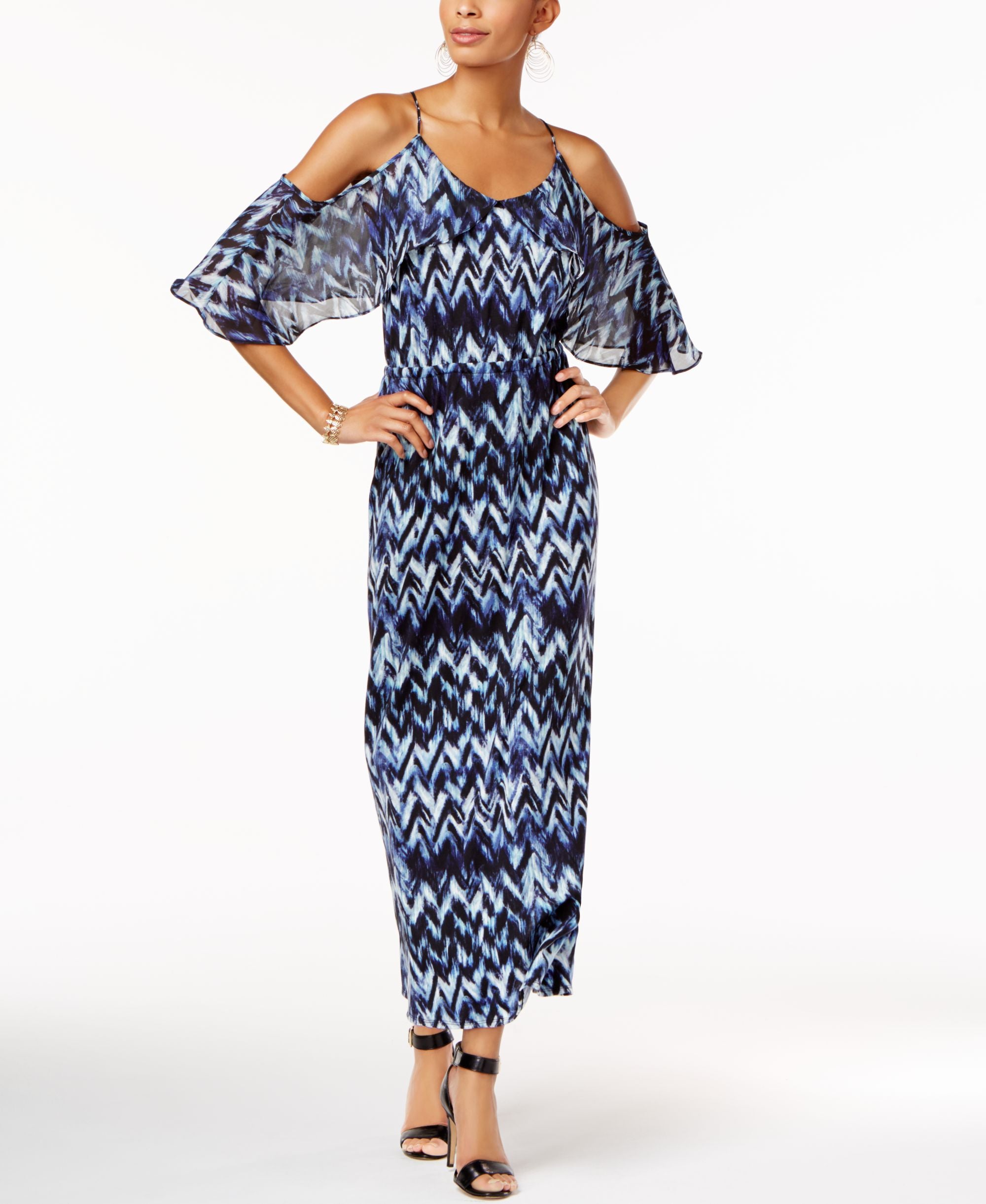 Ny Collection Cold Shoulder Maxi Dress