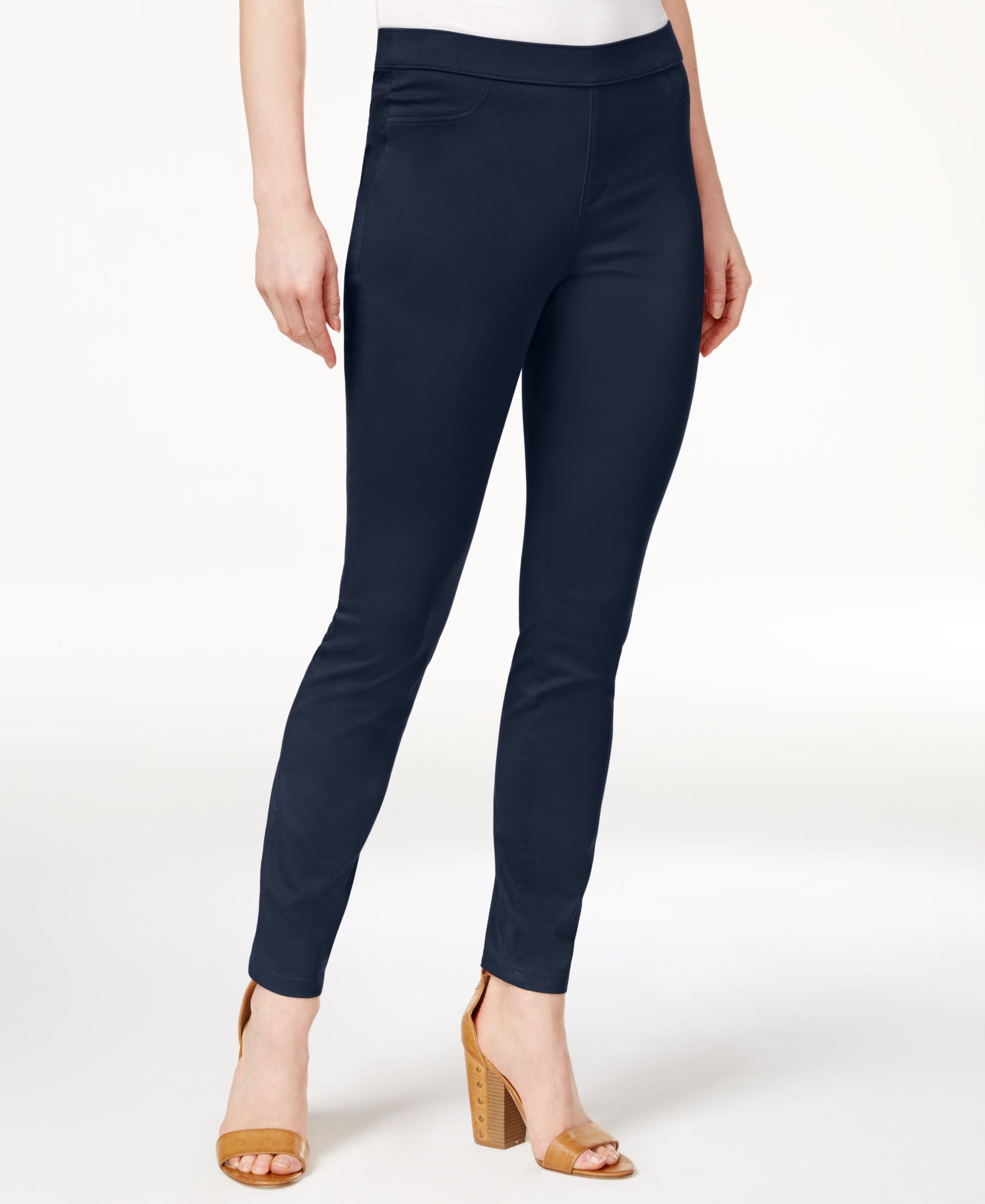 Maison Jules Comfort-Waist Skinny-Fit Signature Pants