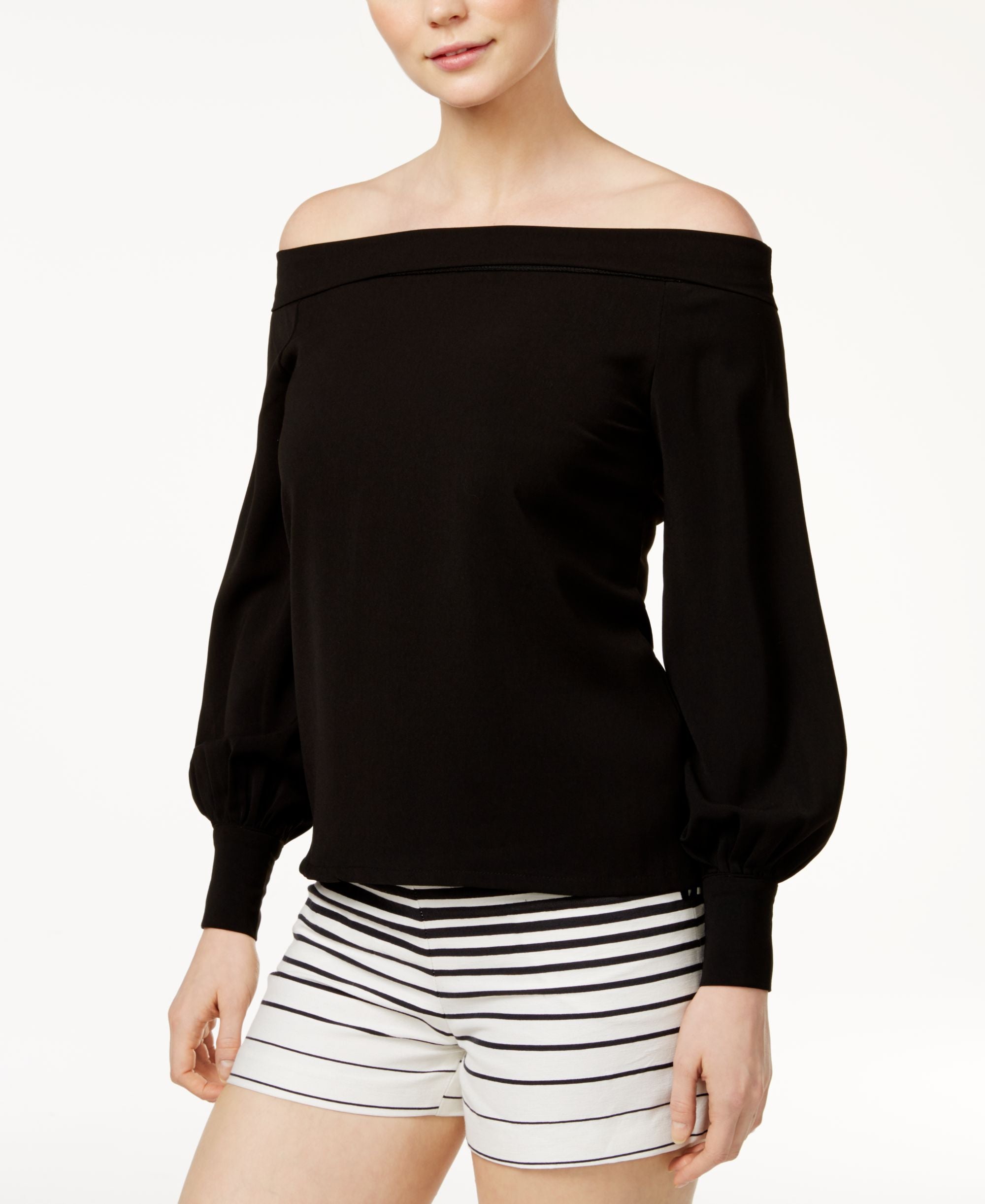 Mare Mare Liana Off The Shoulder Balloon Sleeve Premium Top