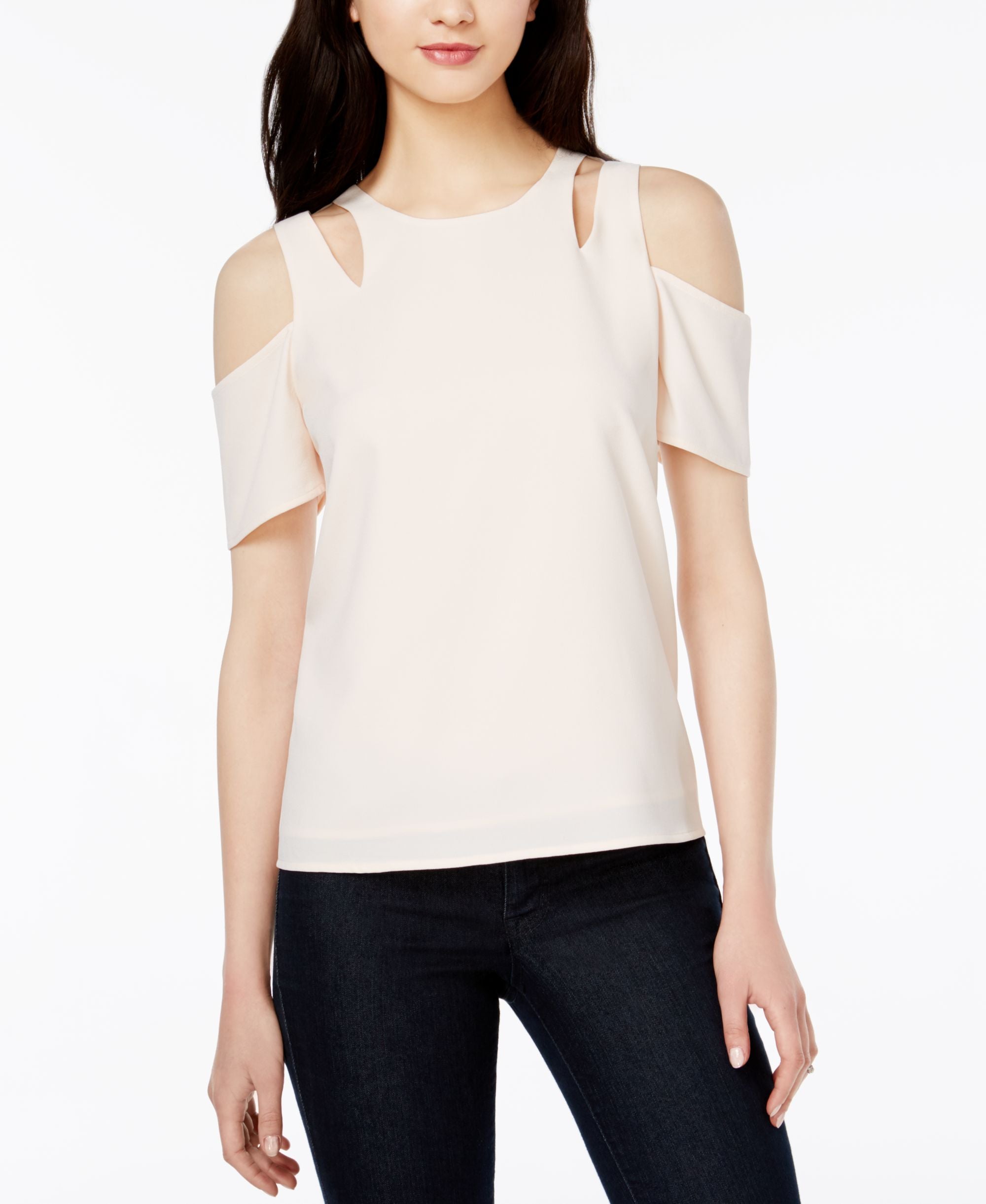BAR III Cutout Cold Shoulder Premium Top