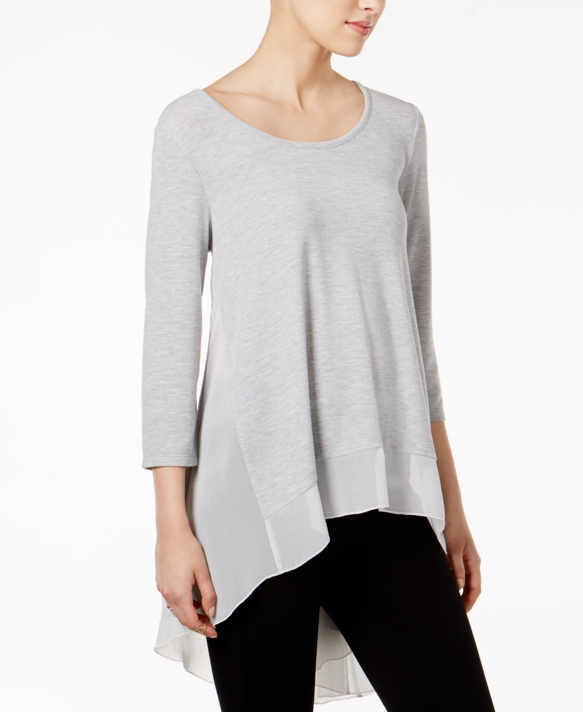 Bar III High Low Premium Top