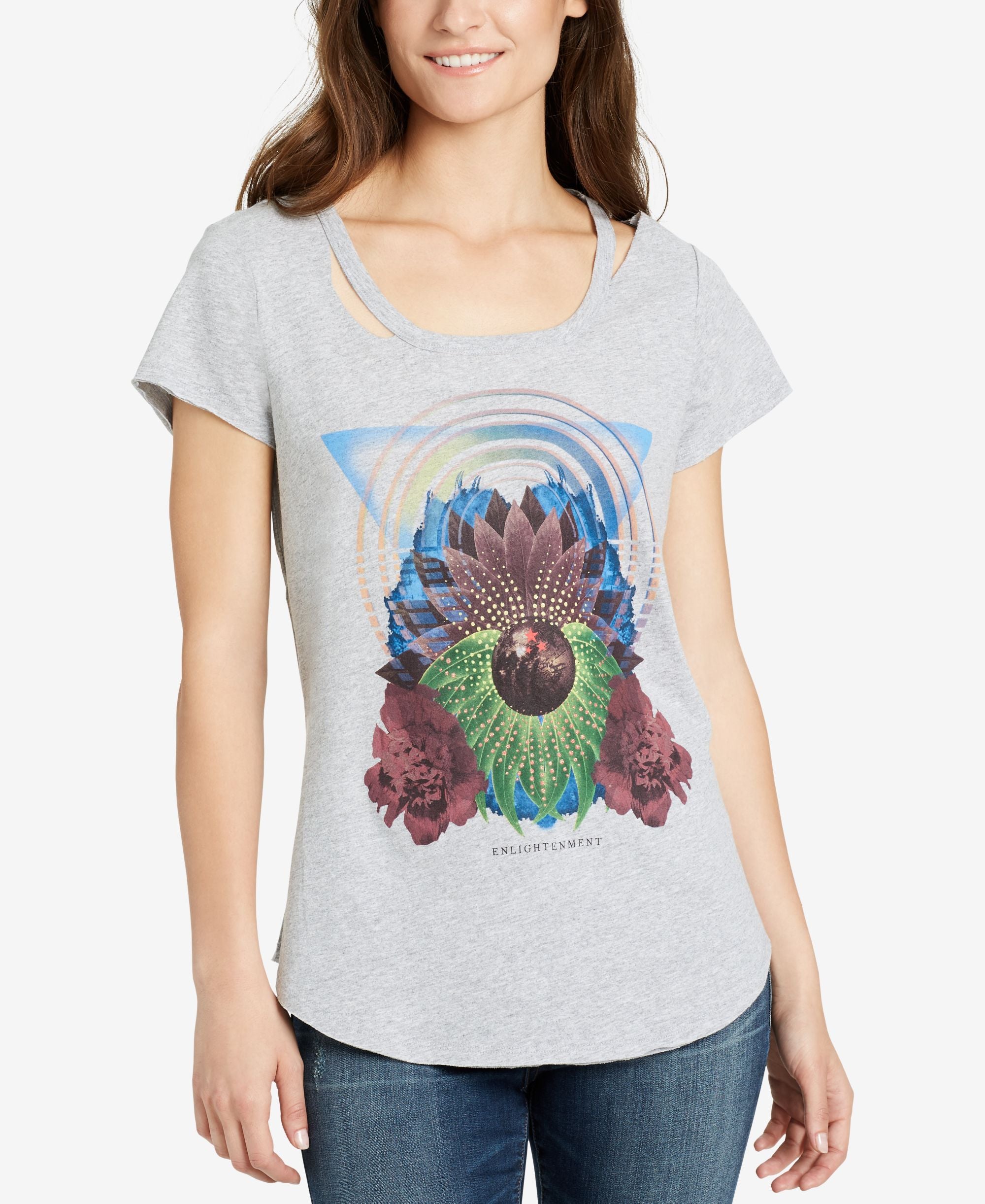 William Rast Graphic Cutout T-Modern Shirt