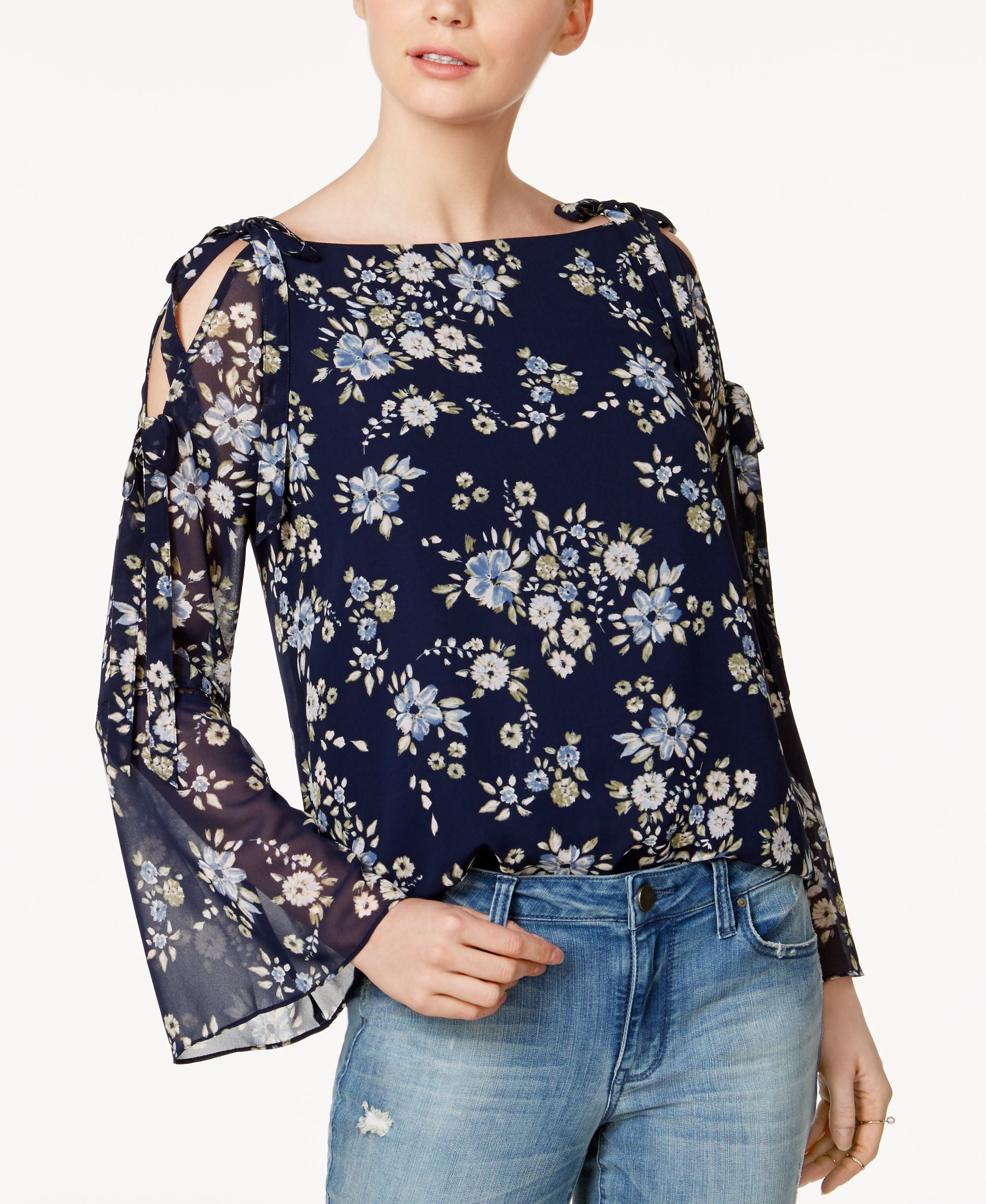 Maison Jules Cold Shoulder Premium Top