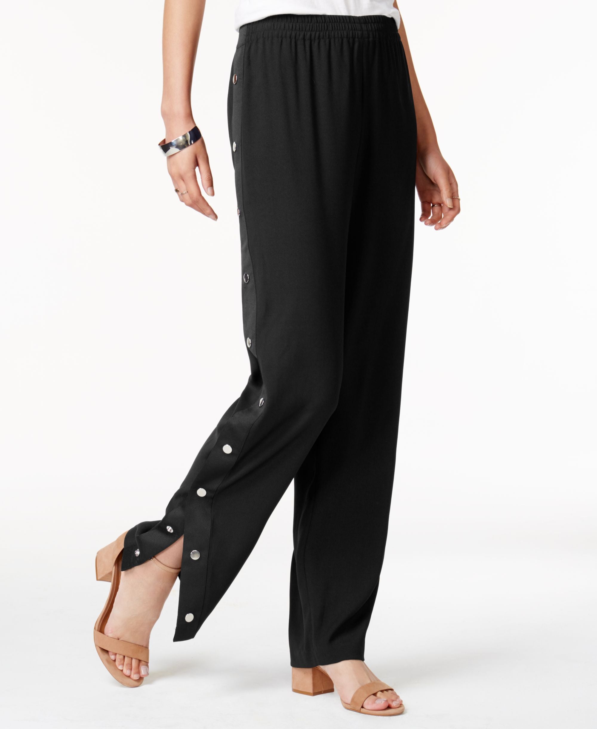 Bar III Side Snap Soft Signature Pants