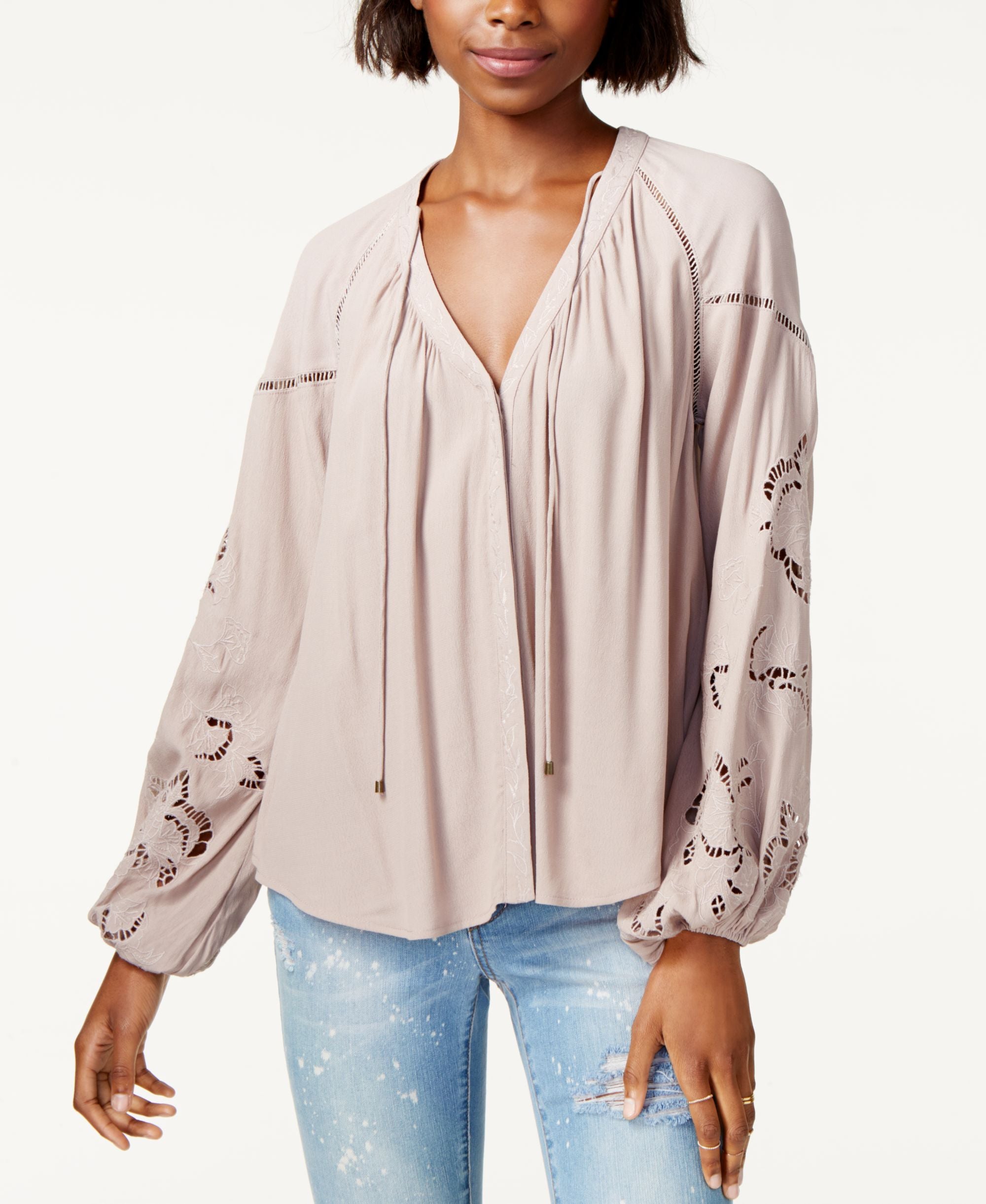 Astr The Label Jennie Laser Cut Premium Top