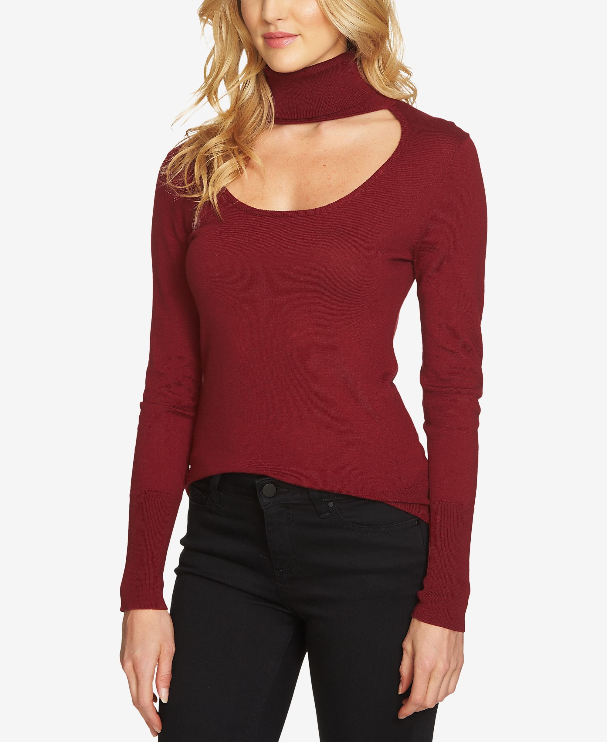 1.State Long-Sleeve Choker Premium Top