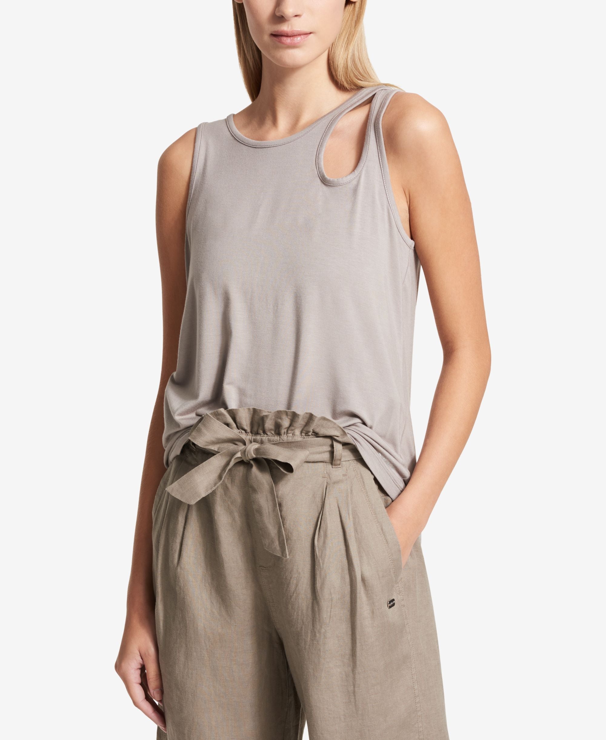 DKNY Sport Shoulder Cutout Tank Premium Top