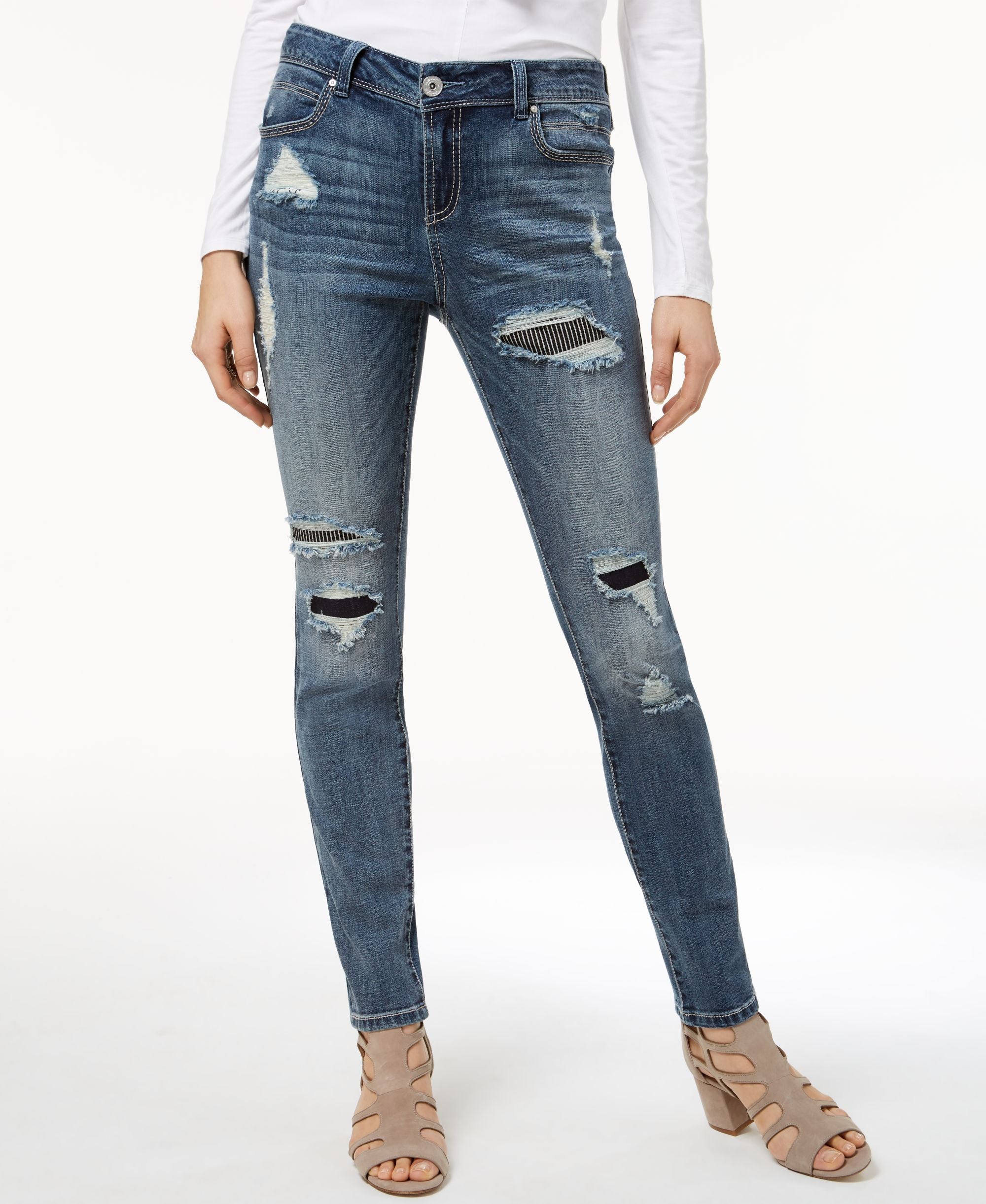 Rip Repair Skinny-Fit Premium Jeans