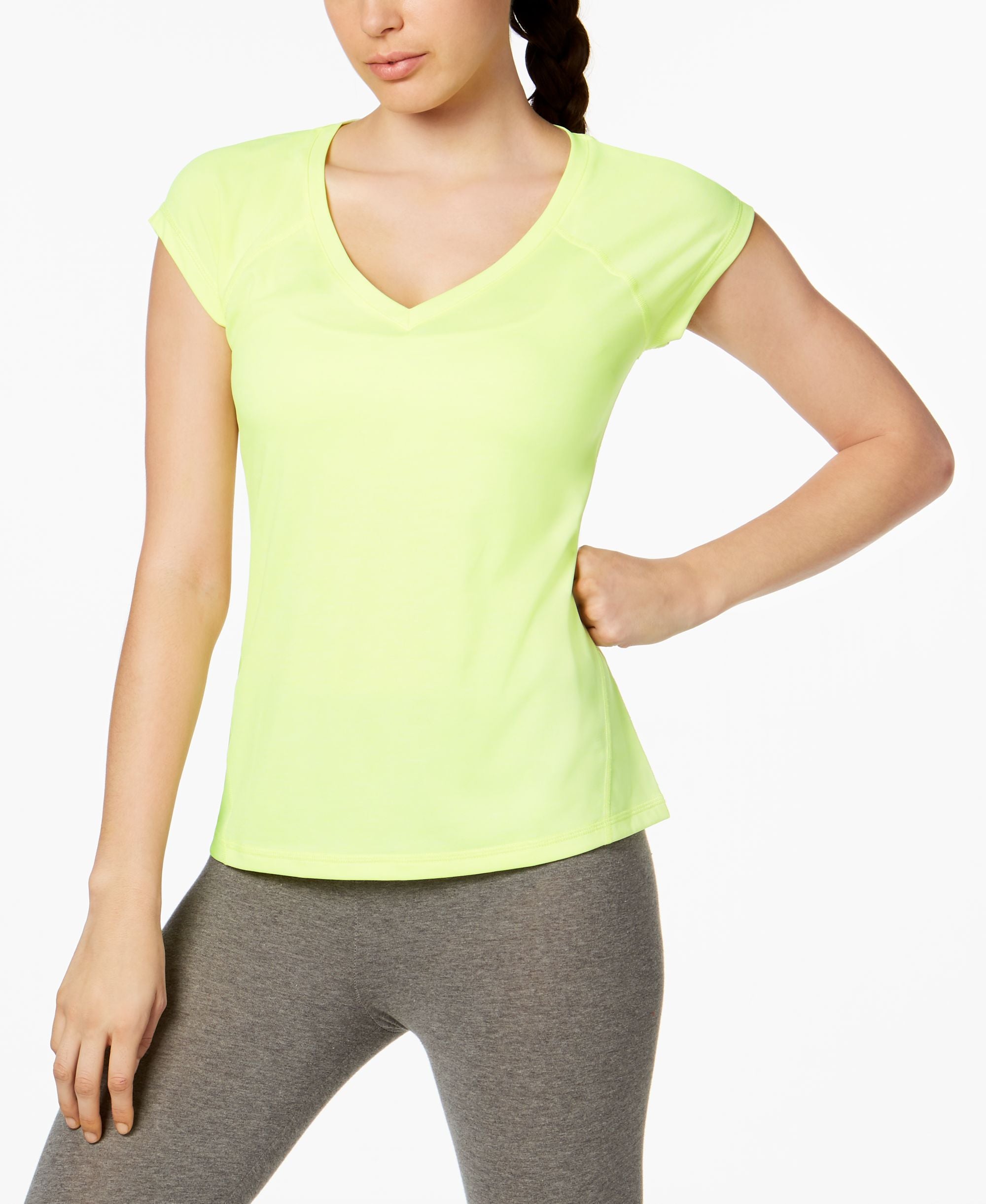 ID Ideology Plus Size Rapidry V Neck Performance T-Modern Shirt