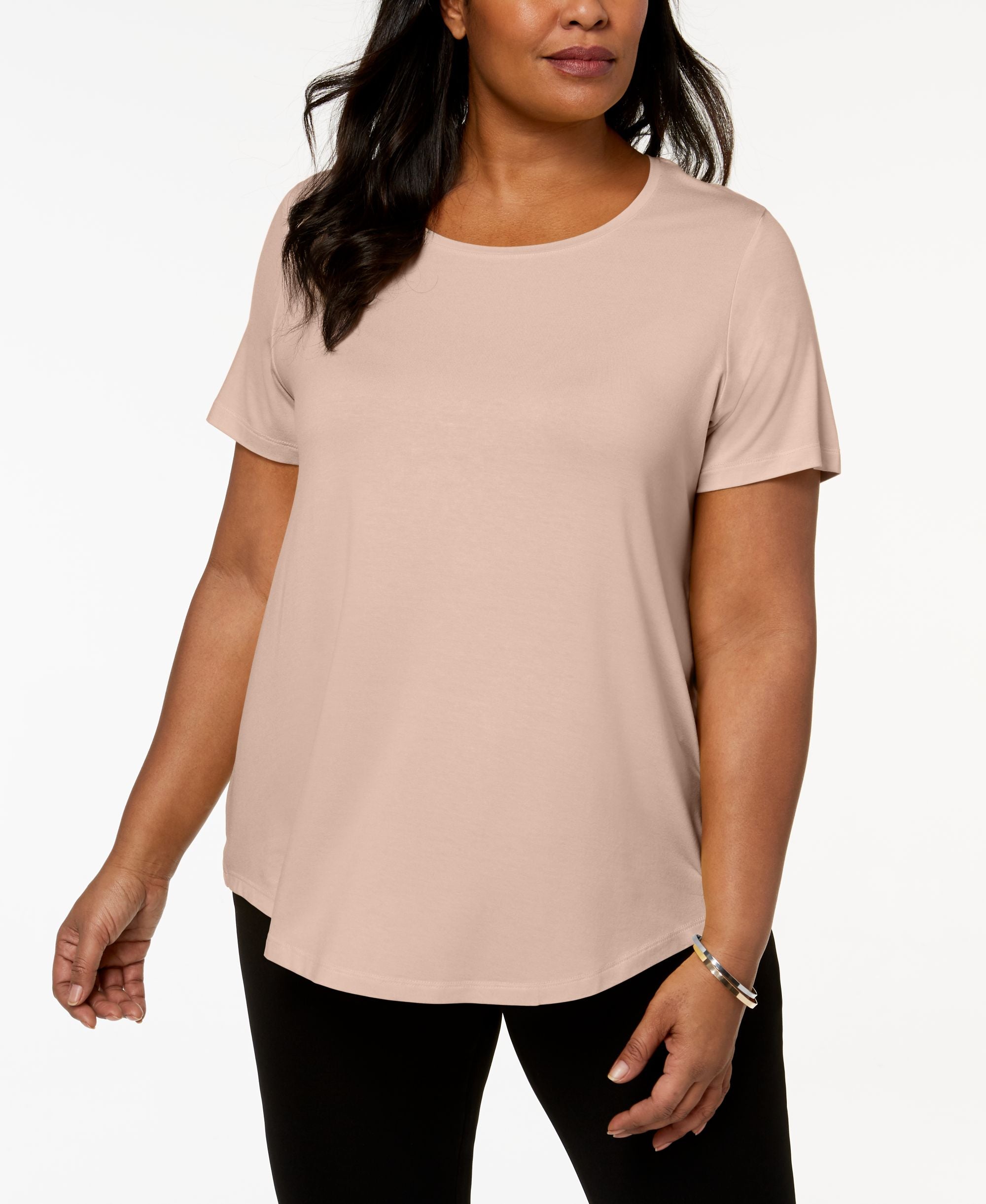 JM Collection Plus Size Short-Sleeve Premium Top